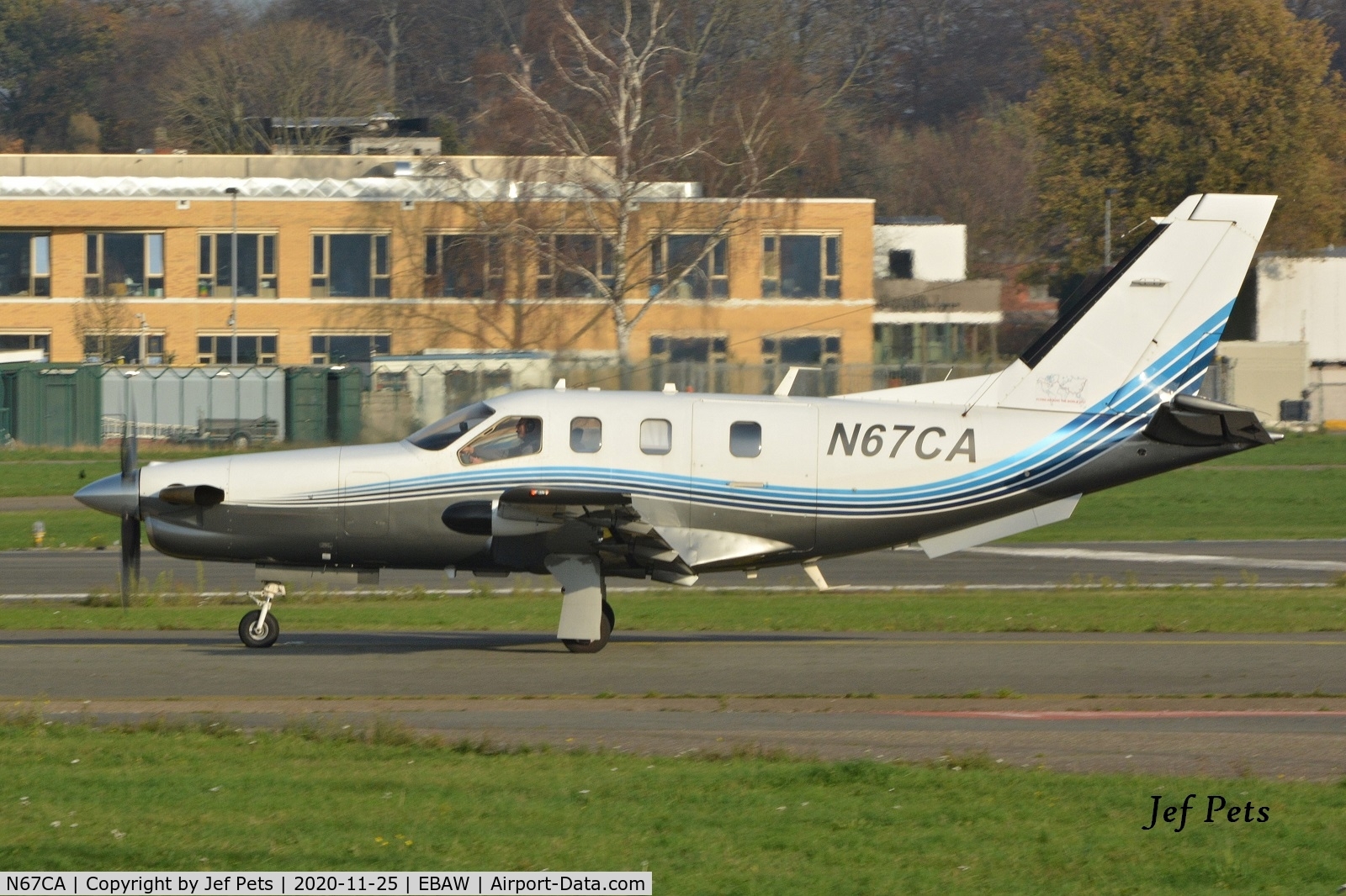N67CA, 2008 Socata TBM-700N C/N 456, At Antwerp Airport.