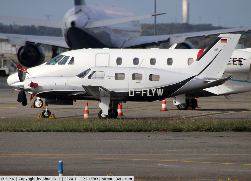 D-FLYW, Piper PA-46-500TP C/N 4697389, Parked at the General Aviation area...