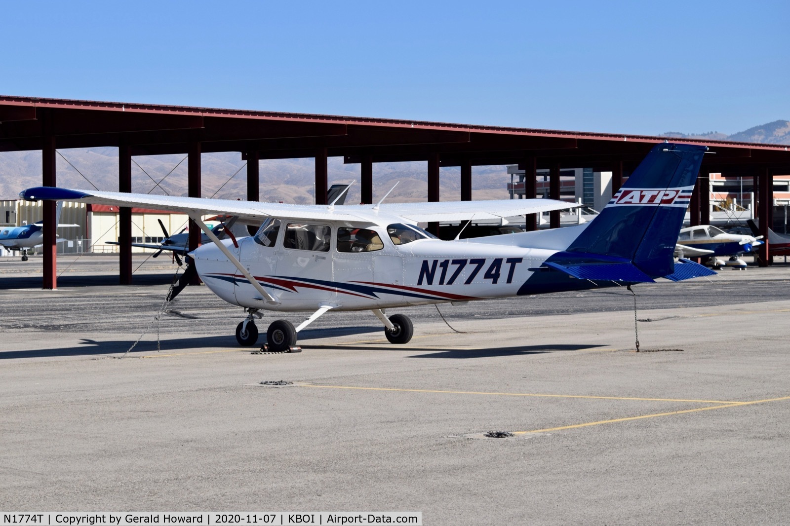N1774T, 2017 Cessna 172S C/N 172S12111, Parked on north GA ramp.