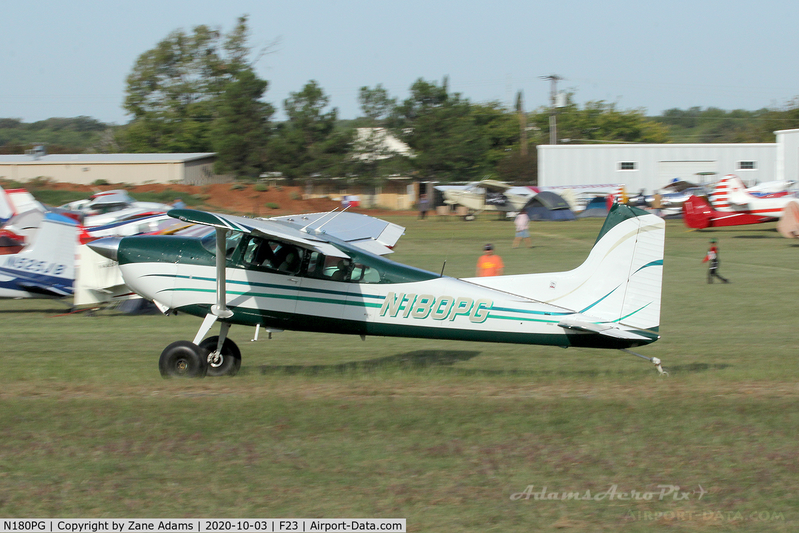 N180PG, 1980 Cessna 180K Skywagon C/N 18053135, 2020 Ranger Antique Airfield Fly-In, Ranger, TX