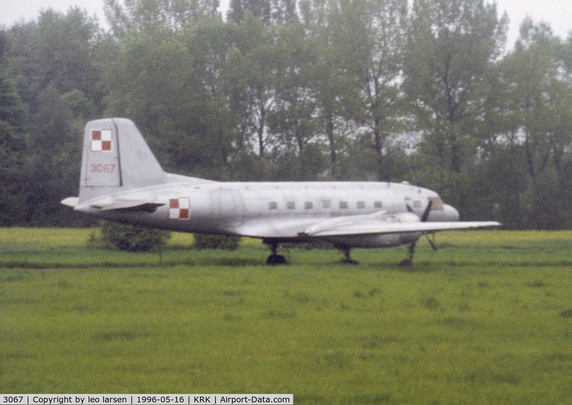 3067, 1959 Ilyushin (VEB) IL-14T C/N 14 803 067, Krakow 16.5.1996