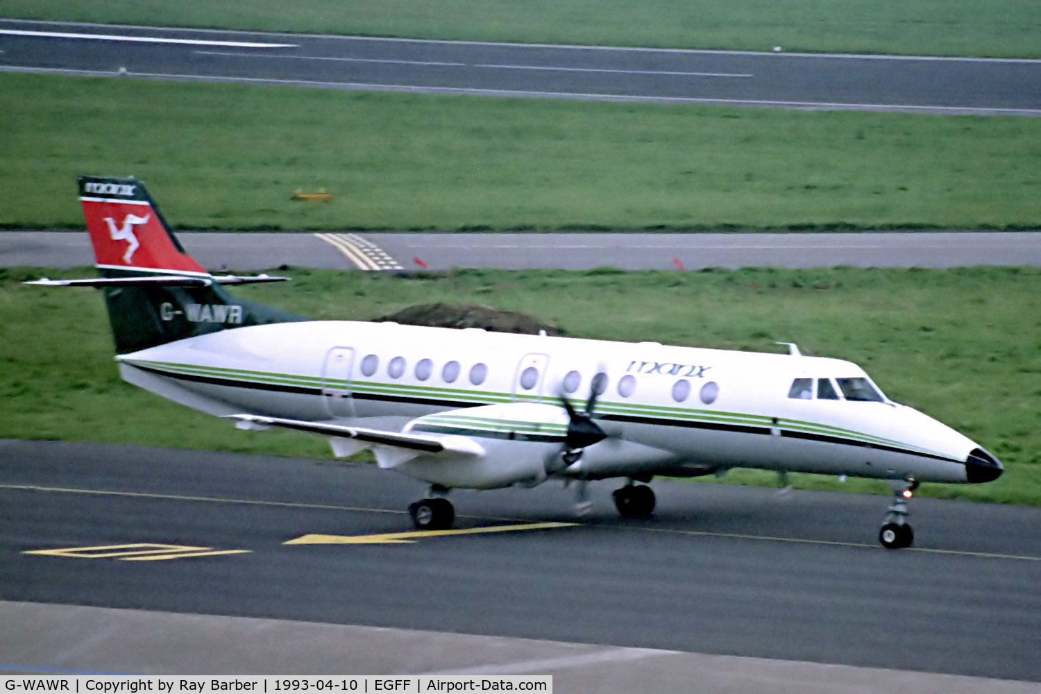 G-WAWR, 1992 British Aerospace Jetstream 41 C/N 41006, G-WAWR   BAe Jetstream 41 [41006] (Manx Airlines) Cardiff-(Rhoose)~G 10/04/1993