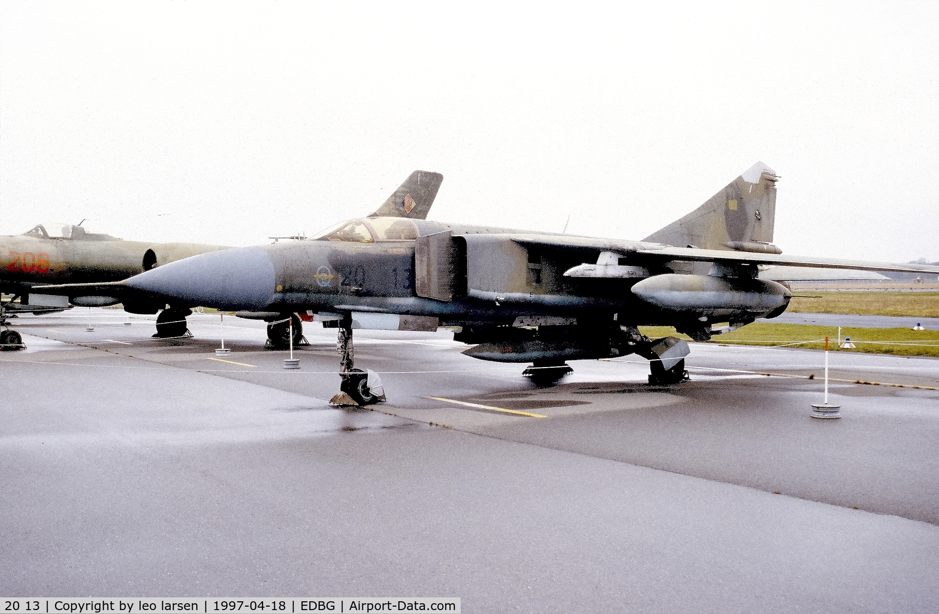 20 13, Mikoyan-Gurevich MiG-23ML C/N 0390324624, Berlin Gatow Museum 17.4.1997