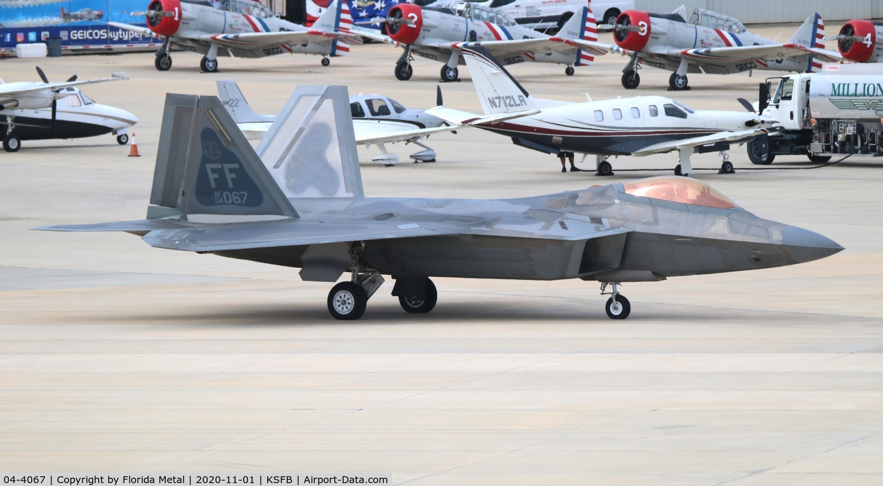 04-4067, 2004 Lockheed Martin F-22A Raptor C/N 4067, Sanford Air and Space show 2020