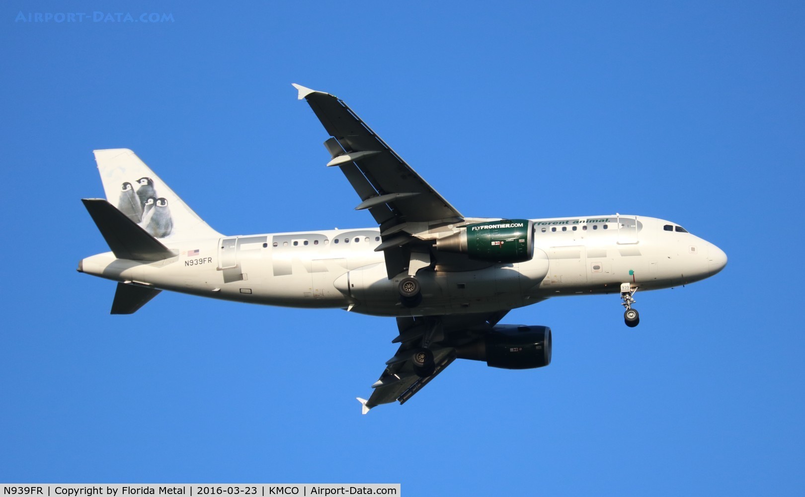 N939FR, 2005 Airbus A319-111 C/N 2448, MCO spotting 2016
