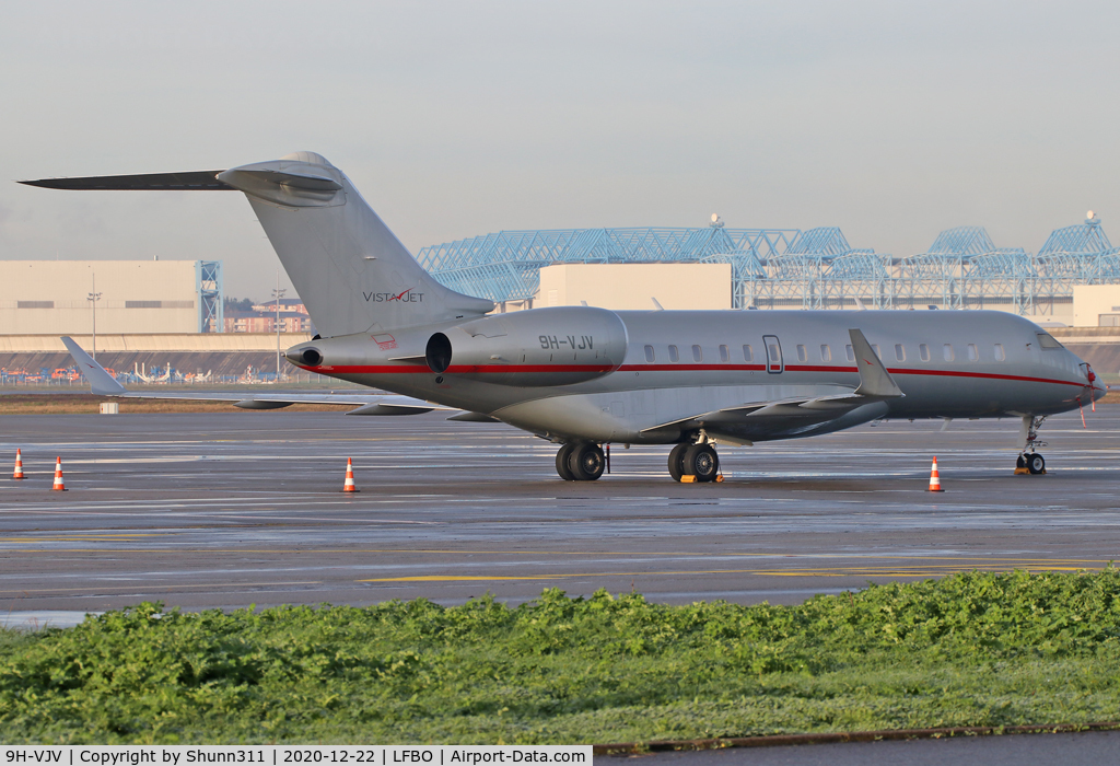 9H-VJV, 2015 Bombardier BD-700-1A10 Global Express 6000 C/N 9725, Parked at the General Aviation area...