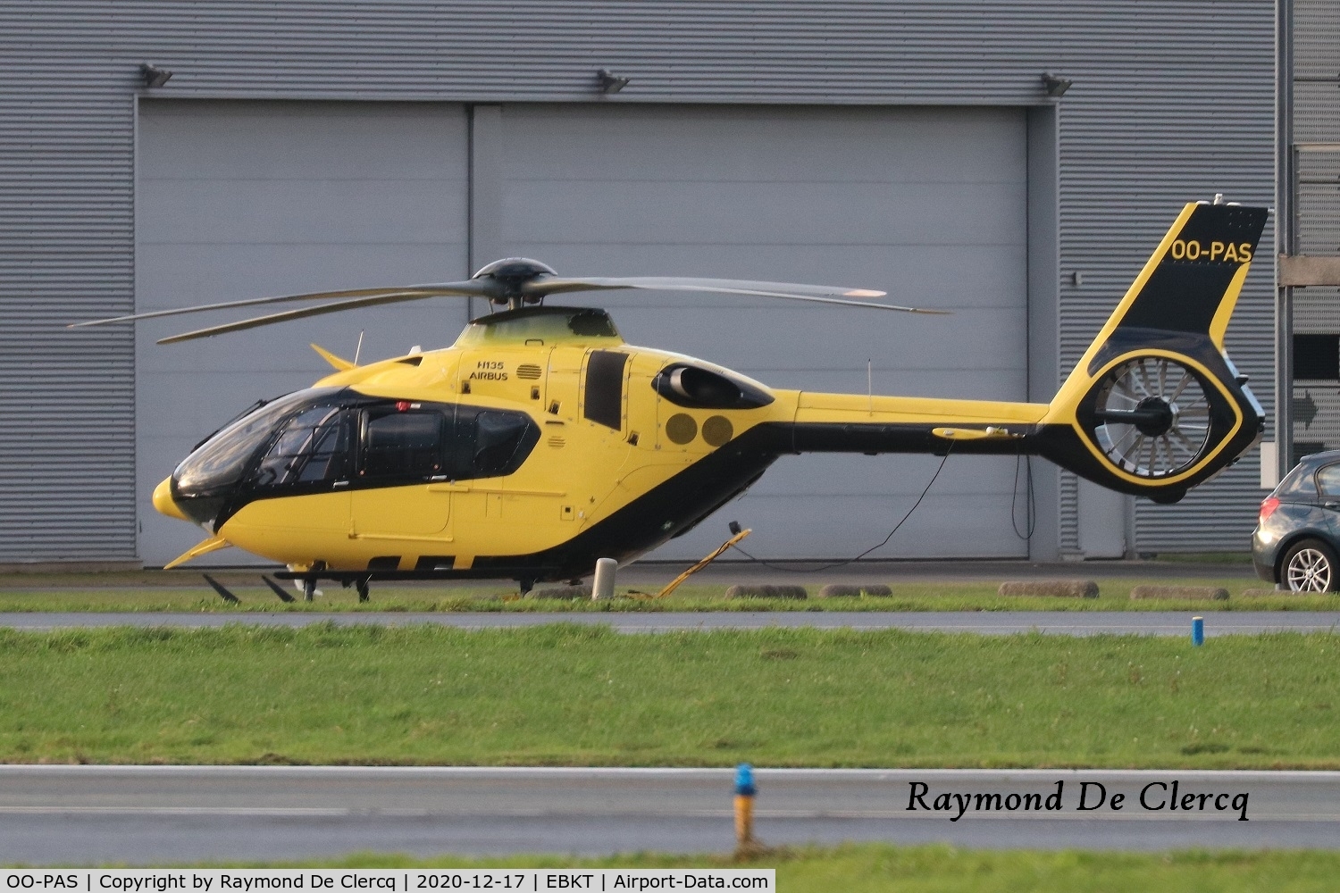 OO-PAS, 2019 Airbus Helicopters EC-135P-3 C/N 2108, At Wevelgem.