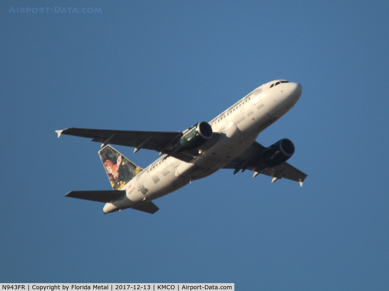 N943FR, 2005 Airbus A319-112 C/N 2518, MCO spotting 2017