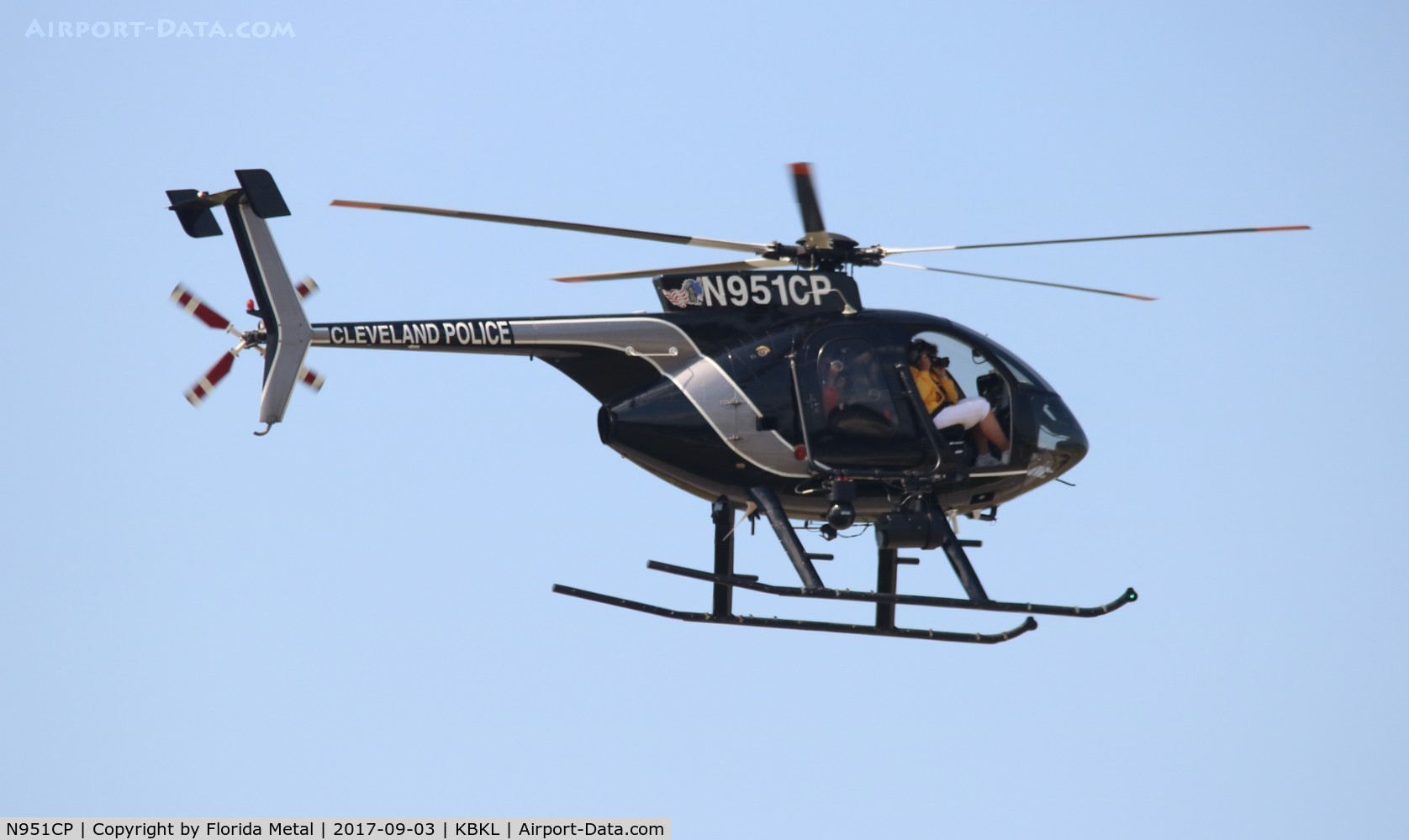 N951CP, 2000 MD Helicopters 369E C/N 0549E, Cleveland Airshow 2017