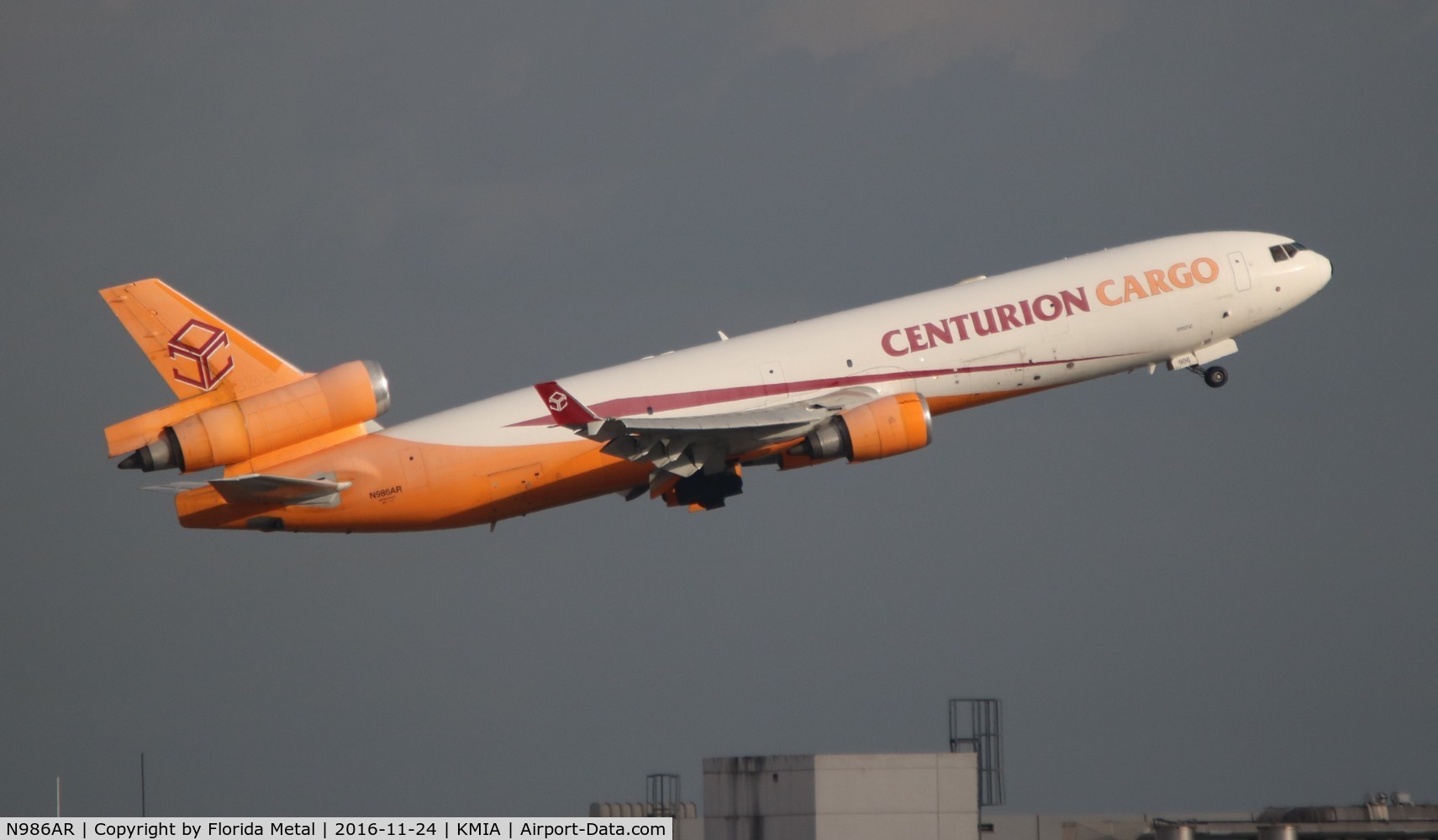 N986AR, 1991 McDonnell Douglas MD-11F C/N 48426, MIA spotting 2016