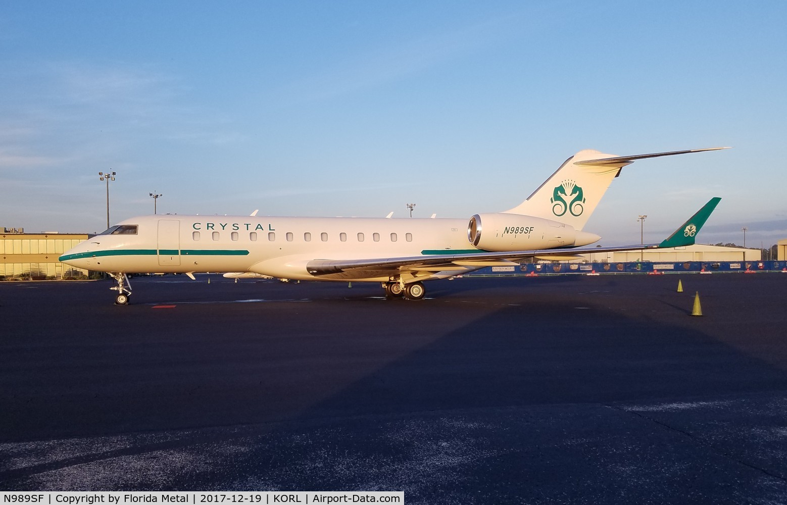 N989SF, 2007 Bombardier BD-700-1A10 Global Express XRS C/N 9234, ORL spotting 2017