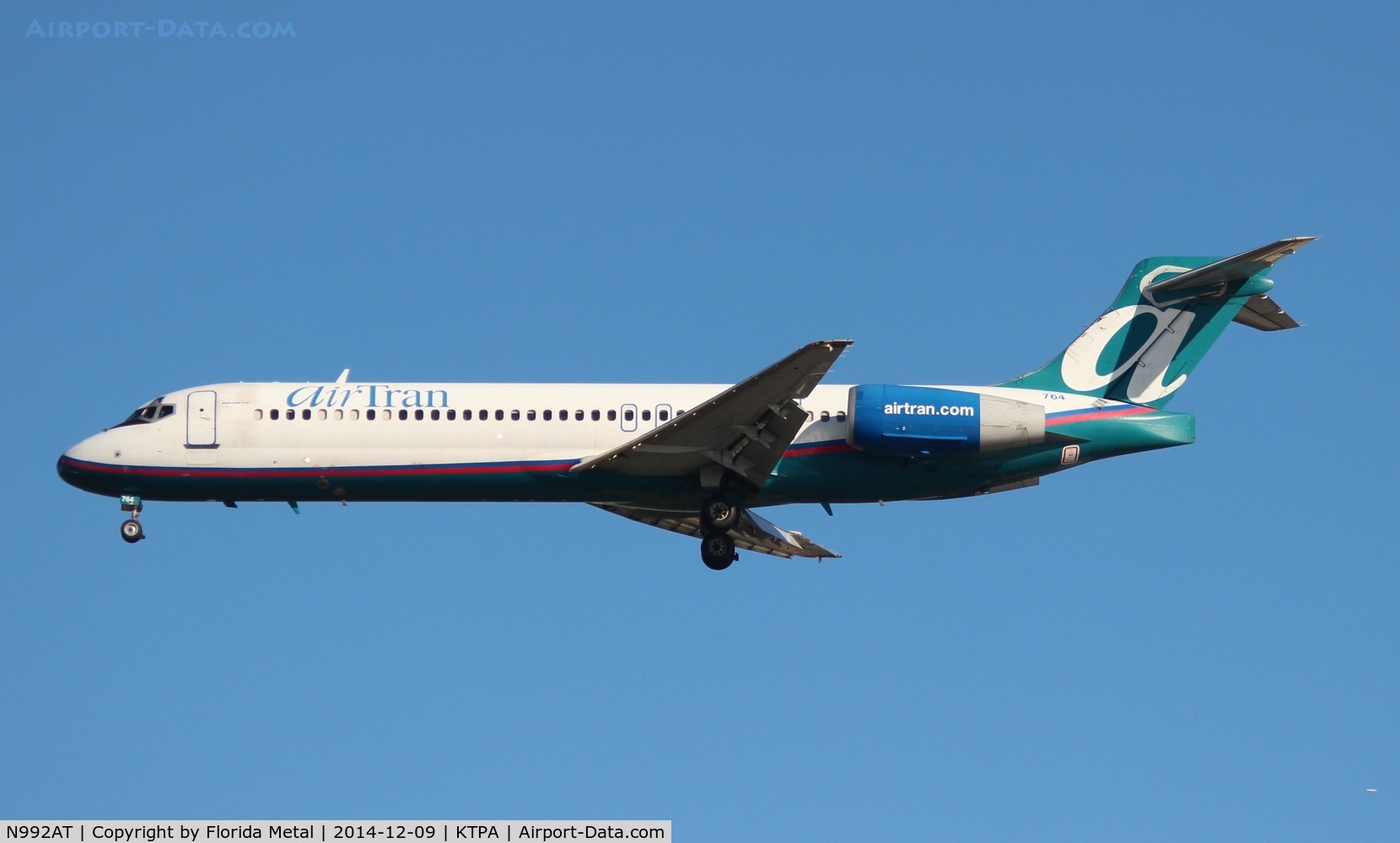 N992AT, 2002 Boeing 717-200 C/N 55136, TPA spotting 2014