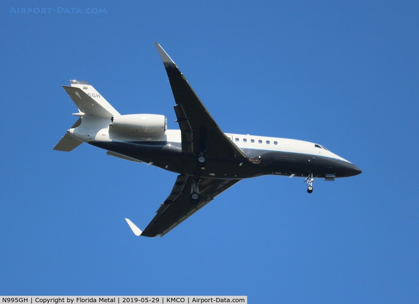 N995GH, 2005 Dassault Falcon 2000EX C/N 72, MCO spotting 2019