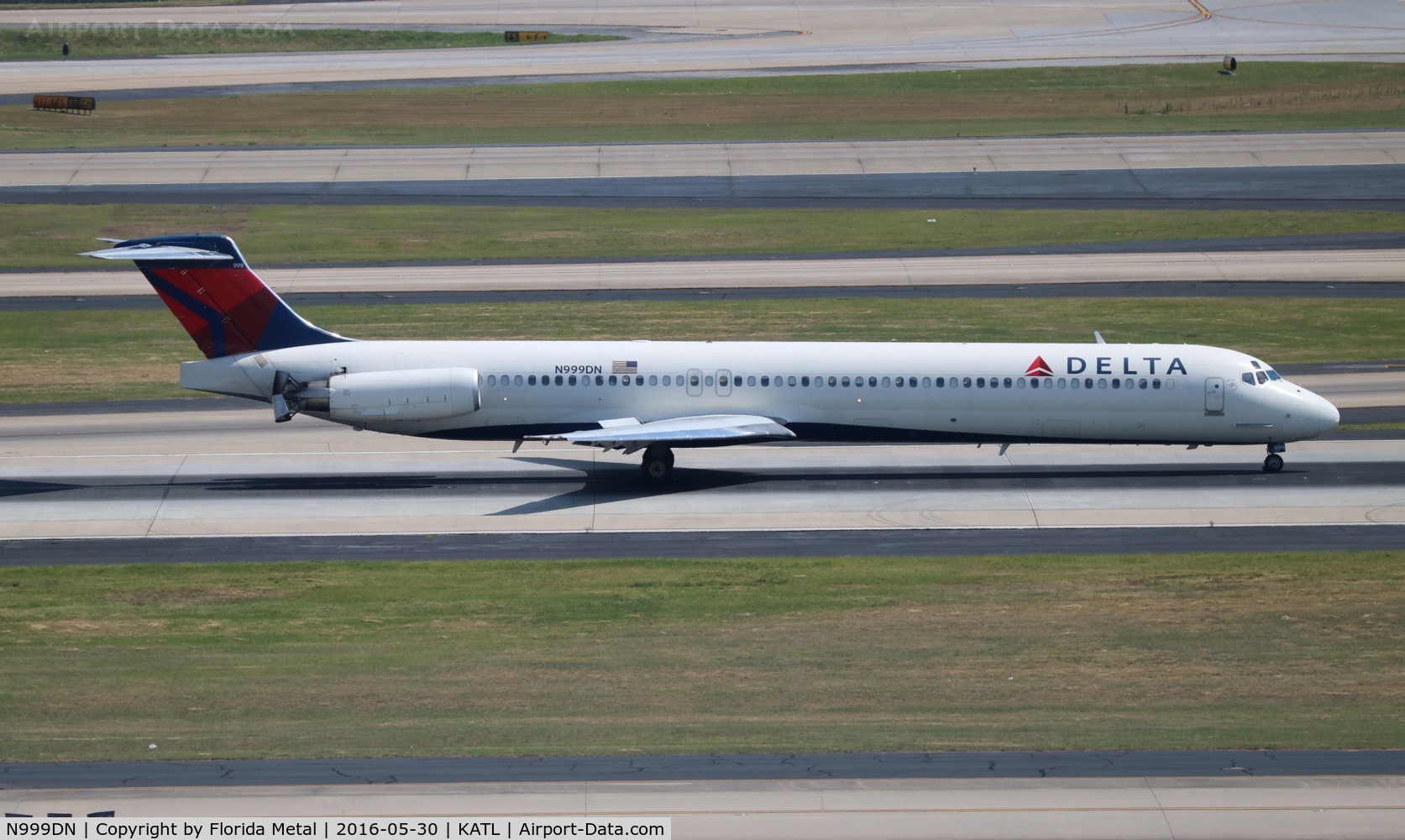 N999DN, 1992 McDonnell Douglas MD-88 C/N 53371, ATL spotting 2016