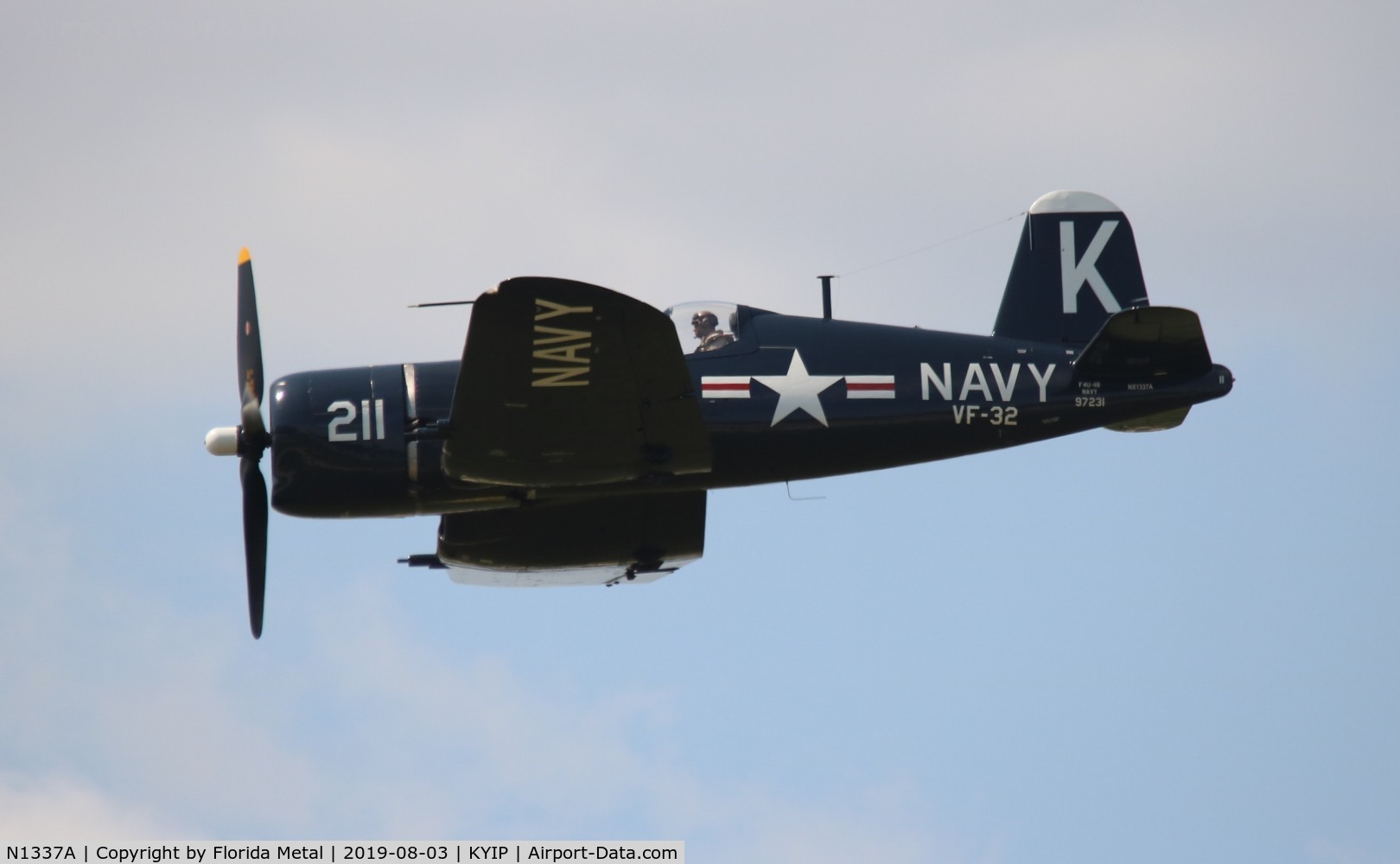 N1337A, 1952 Vought F4U-7 Corsair C/N 977, TOM YIP 2019