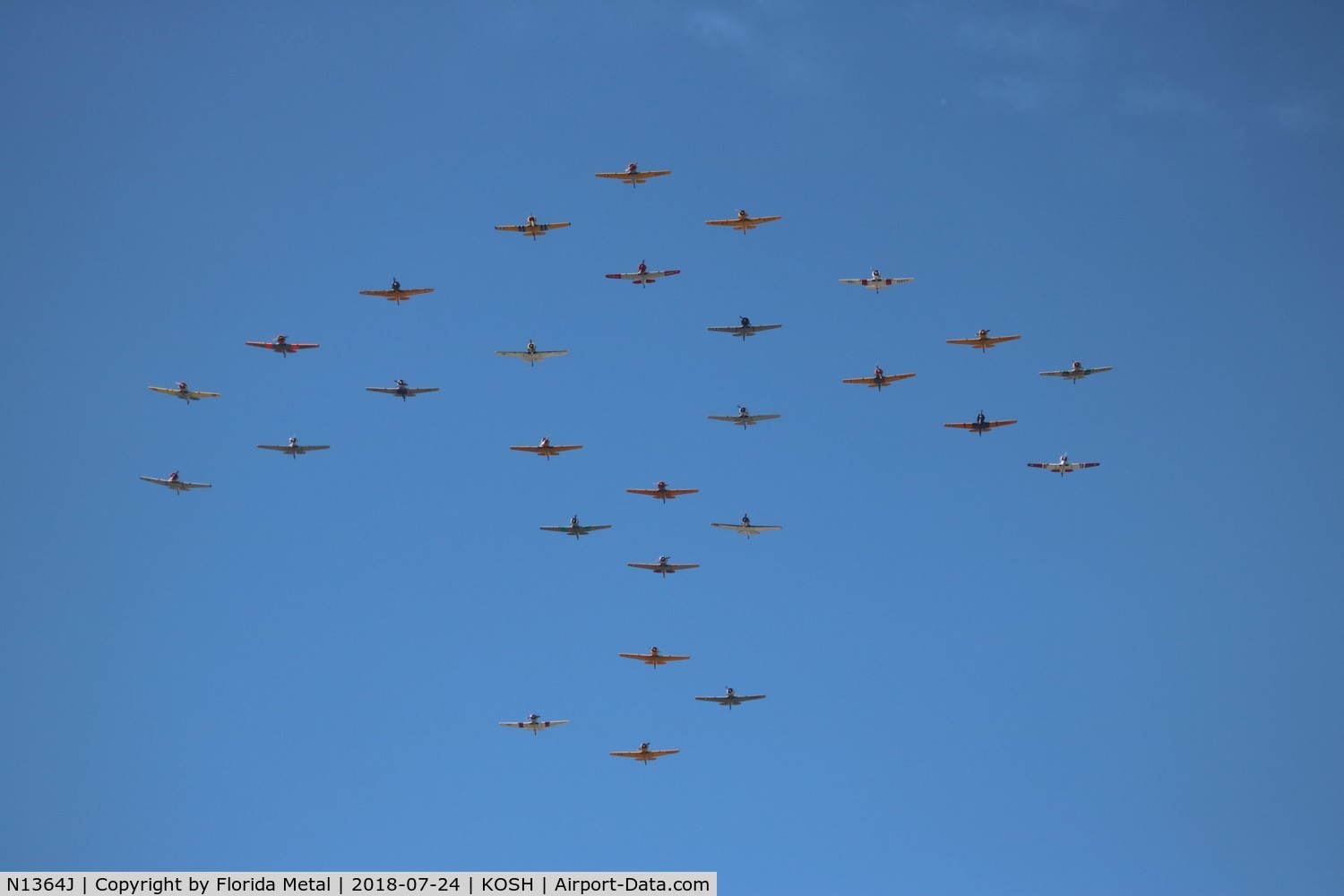 N1364J, 1951 North American T-6G Texan C/N 188-71, EAA OSH 2018