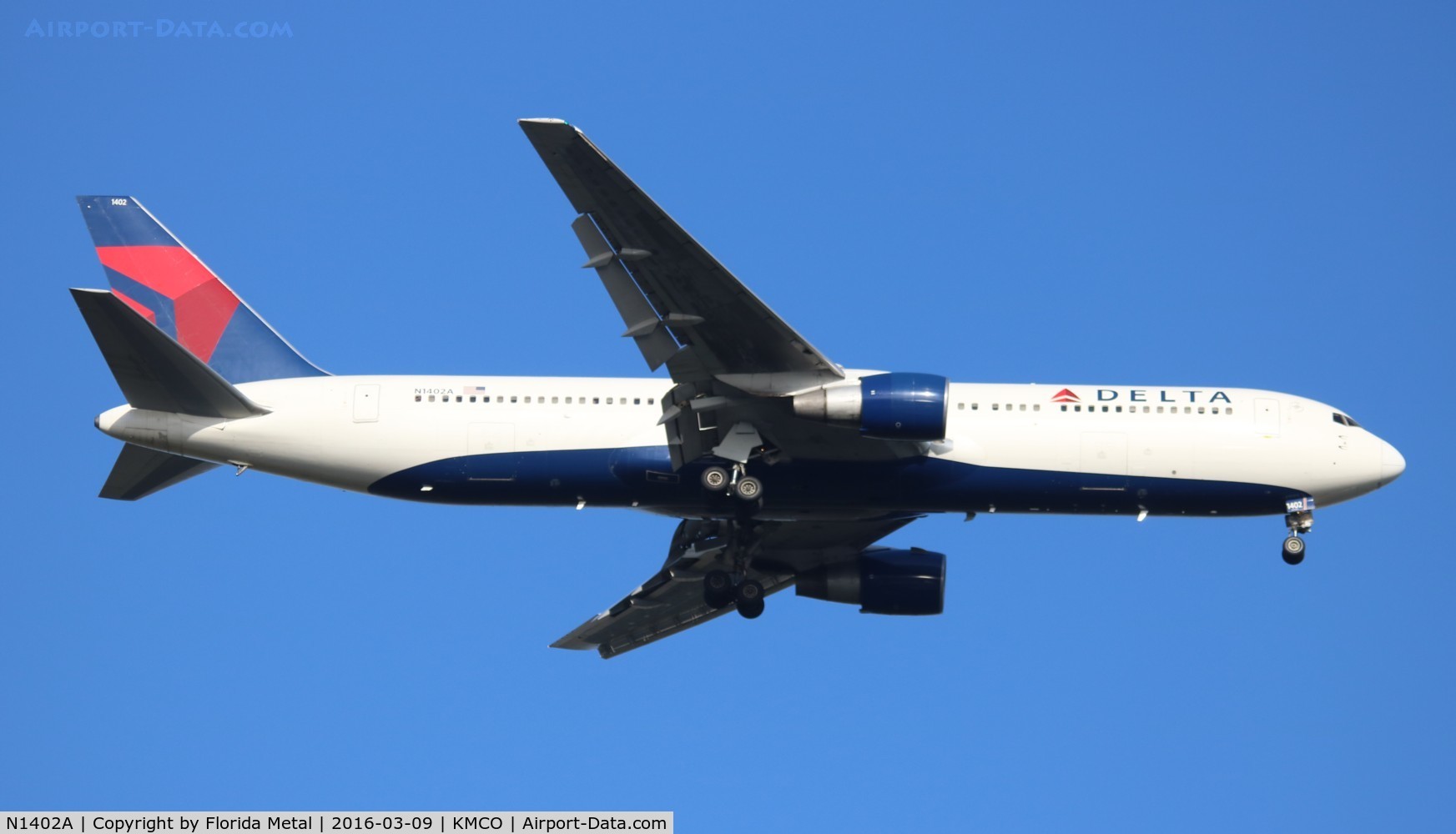 N1402A, 1993 Boeing 767-332 C/N 25989, MCO spotting 2016