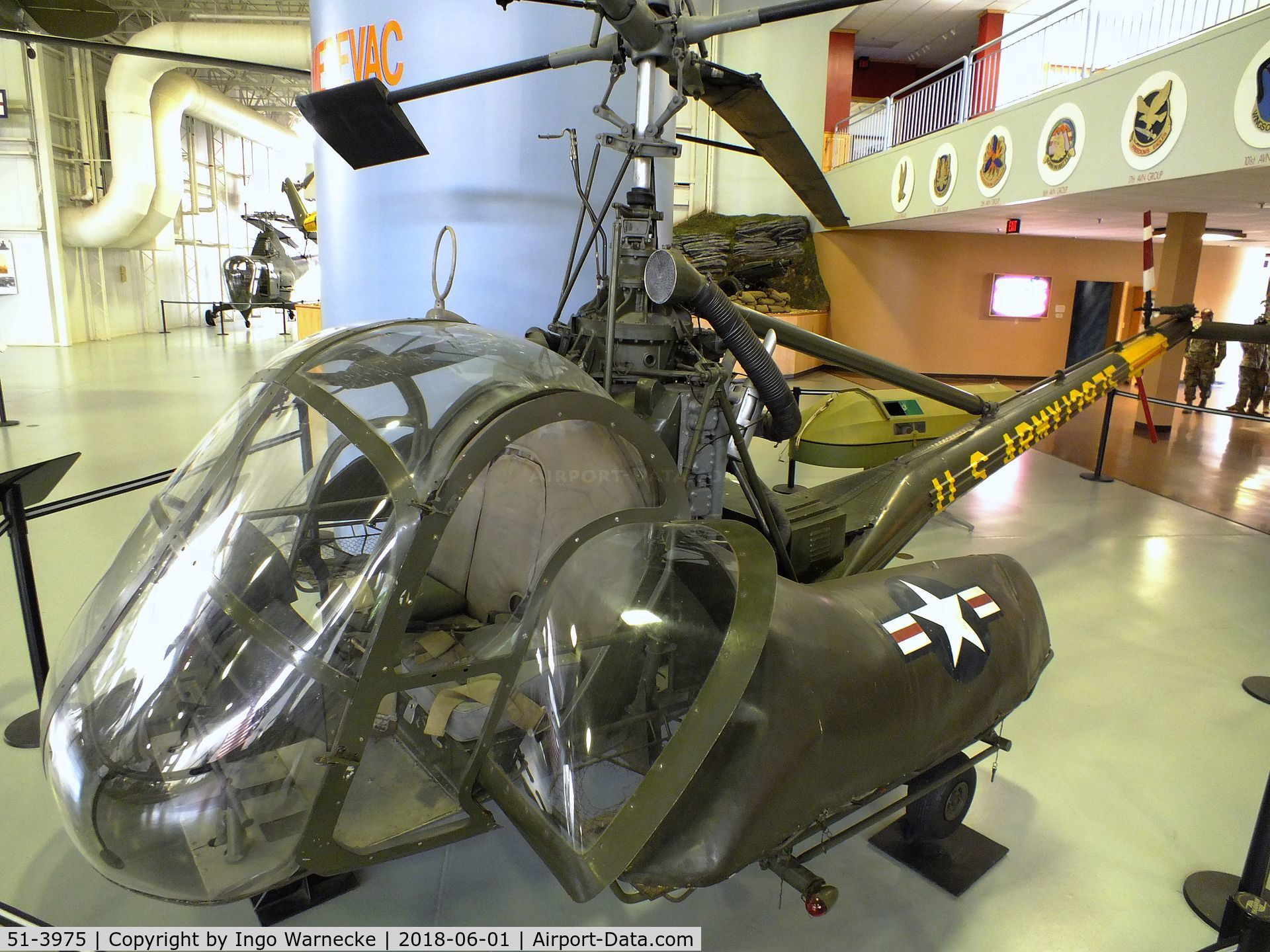51-3975, 1951 Hiller UH-23B Raven C/N 188, Hiller UH-23B Raven at the US Army Aviation Museum, Ft. Rucker