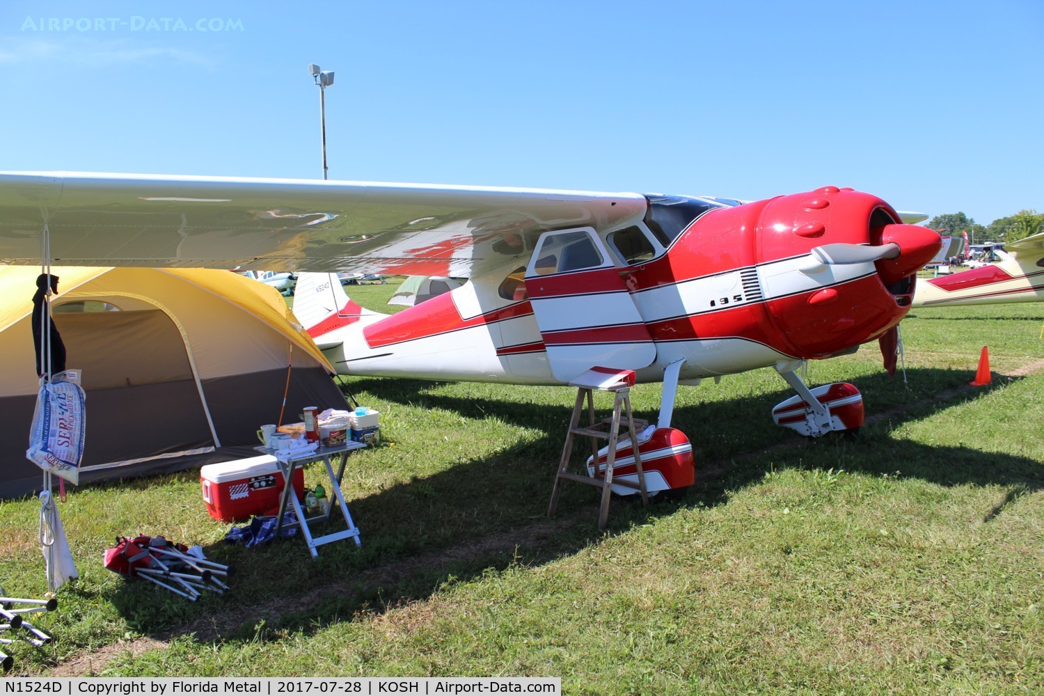 N1524D, 1952 Cessna 195A C/N 7746, EAA OSH 2017