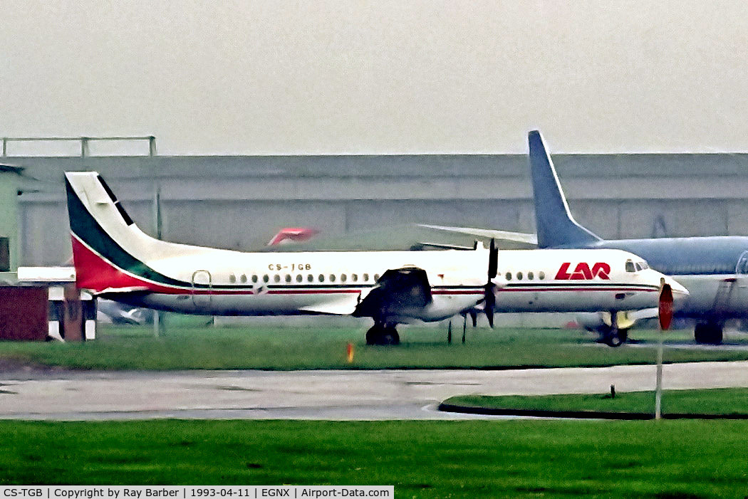 CS-TGB, 1988 British Aerospace ATP C/N 2009, CS-TGB   British Aerospace ATP [2009] (LAR Transregional) East Midlands Airport (Castle Donington)~G 11/04/1993