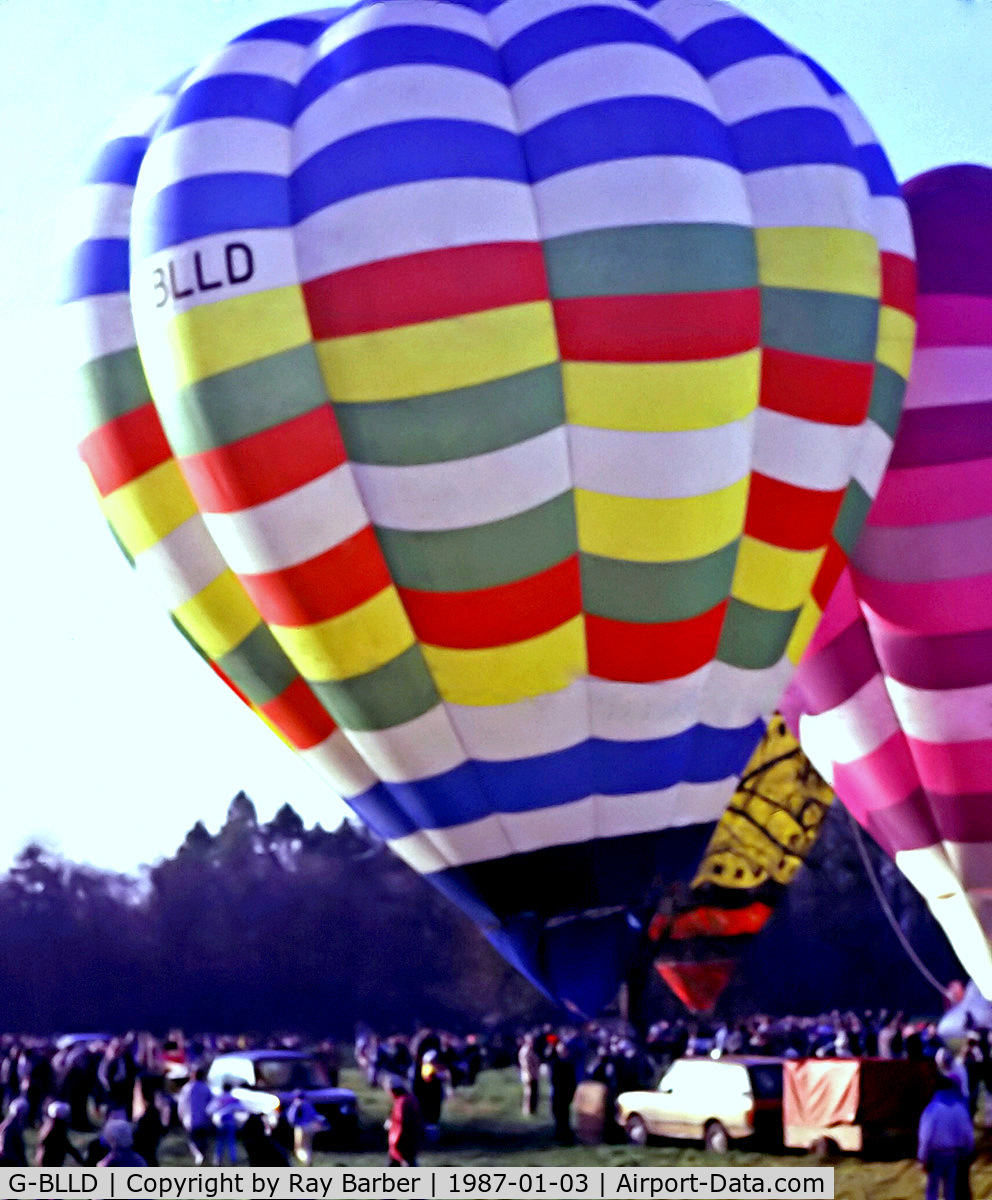 G-BLLD, 1984 Cameron Balloons O-77 C/N 1060, G-BLLD   Cameron  O-77 HAFB [1060] Marsh Benham~G 03/01/1987