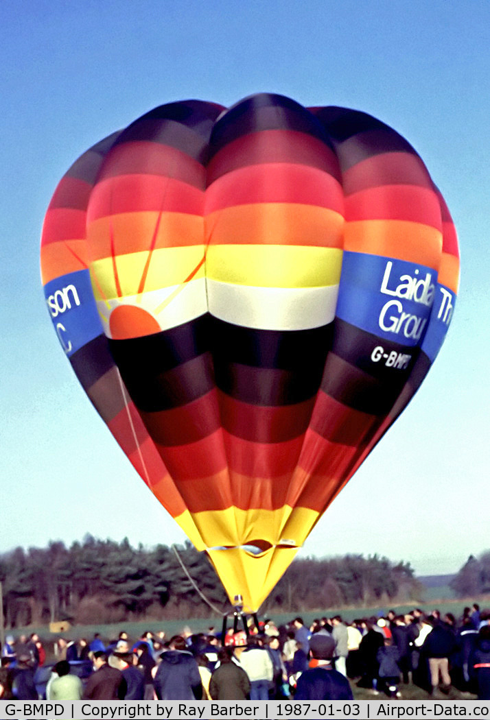 G-BMPD, 1986 Cameron Balloons V-65 C/N 1200, G-BMPD   Cameron  V-65 HAFB [1200] Marsh Benham~G 03/01/1987