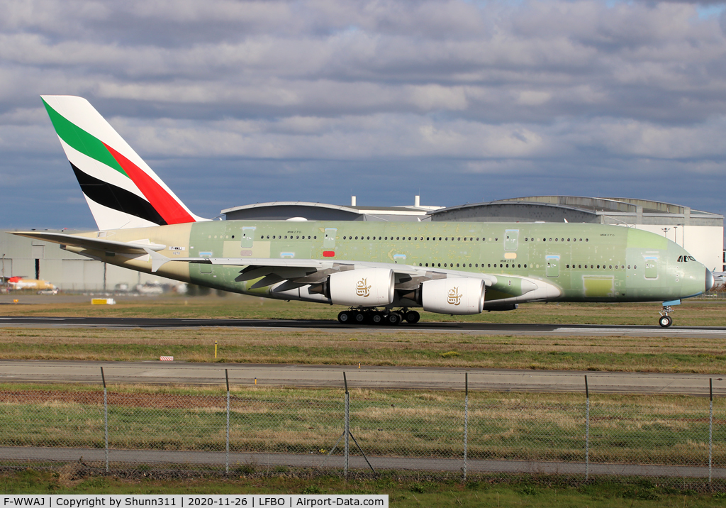 F-WWAJ, 2020 Airbus A380-842 C/N 270, C/n 270 - For Emirates as A6-EVQ