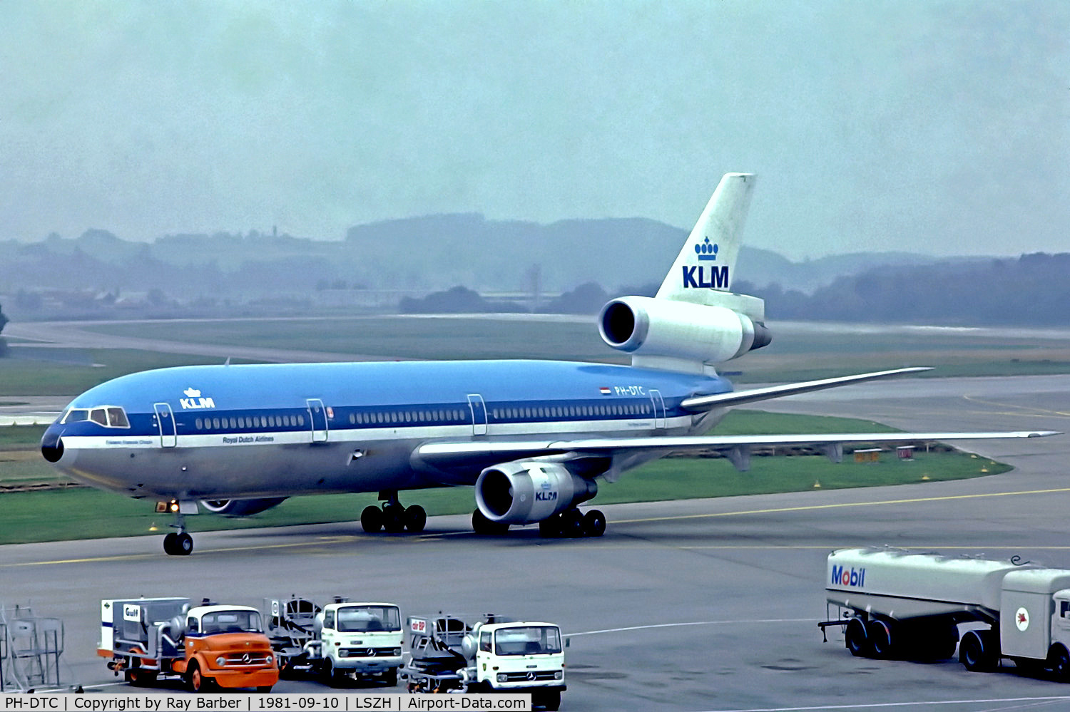 PH-DTC, 1972 Douglas DC-10-30 C/N 46552, PH-DTC   McDonnell-Douglas DC-10-30 [46552] (KLM Royal Dutch Airlines) Zurich~HB 10/09/1981