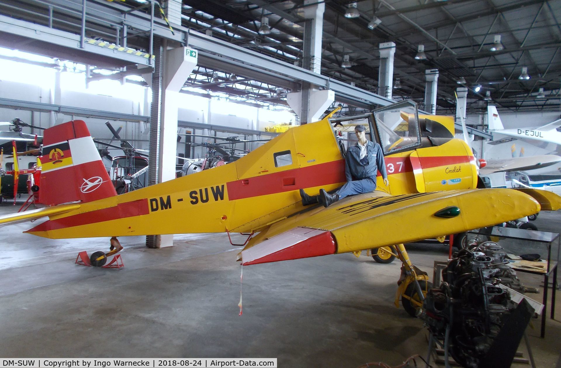 DM-SUW, 1974 Zlin Z-37A Cmelak C/N 19-20, Zlin Z-37A Cmelak at the Museum für Luftfahrt u. Technik, Wernigerode