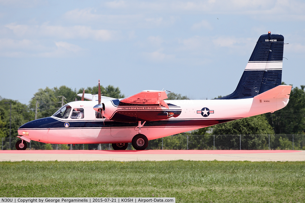 N30U, 1955 Aero Commander 560-A C/N 247, Oshkosh 2015.