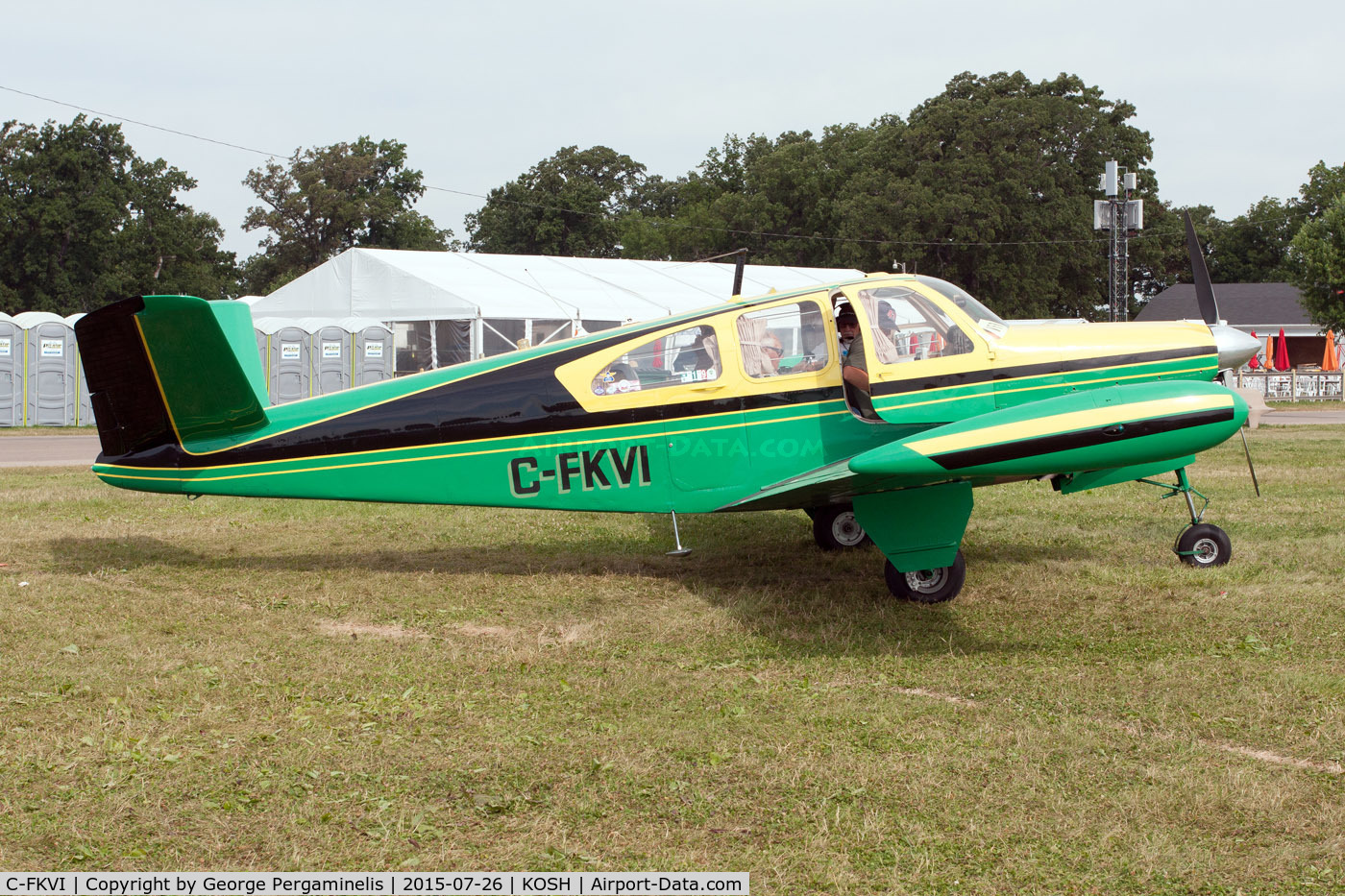 C-FKVI, 1949 Beech A35 Bonanza C/N D 1975, Oshkosh 2015.