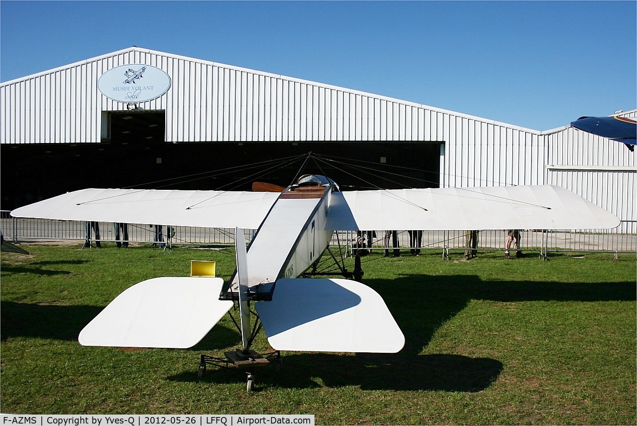 F-AZMS, Morane-Saulnier Type H13 Replica C/N SAMS 22.01, Morane-Saulnier Type H13, Static display, La Ferté-Alais airfield (LFFQ) Air show 2012