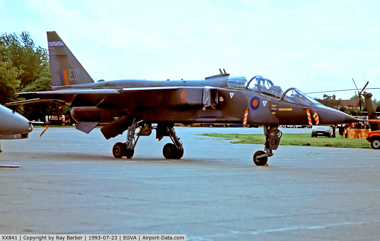 XX841, 1975 Sepecat Jaguar T.4 C/N B.29, XX841   SEPECAT Jaguar T.4 [B29] (Royal Air Force) RAF Fairford~G 23/07/1993