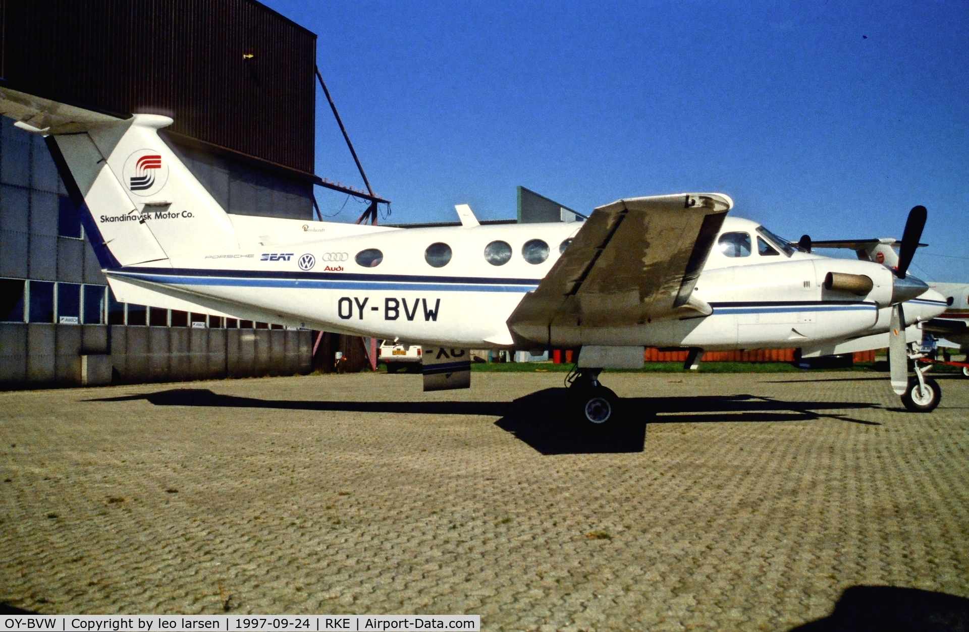OY-BVW, 1980 Beech 200 Super King Air C/N BB-705, Roskilde 24.9.1997