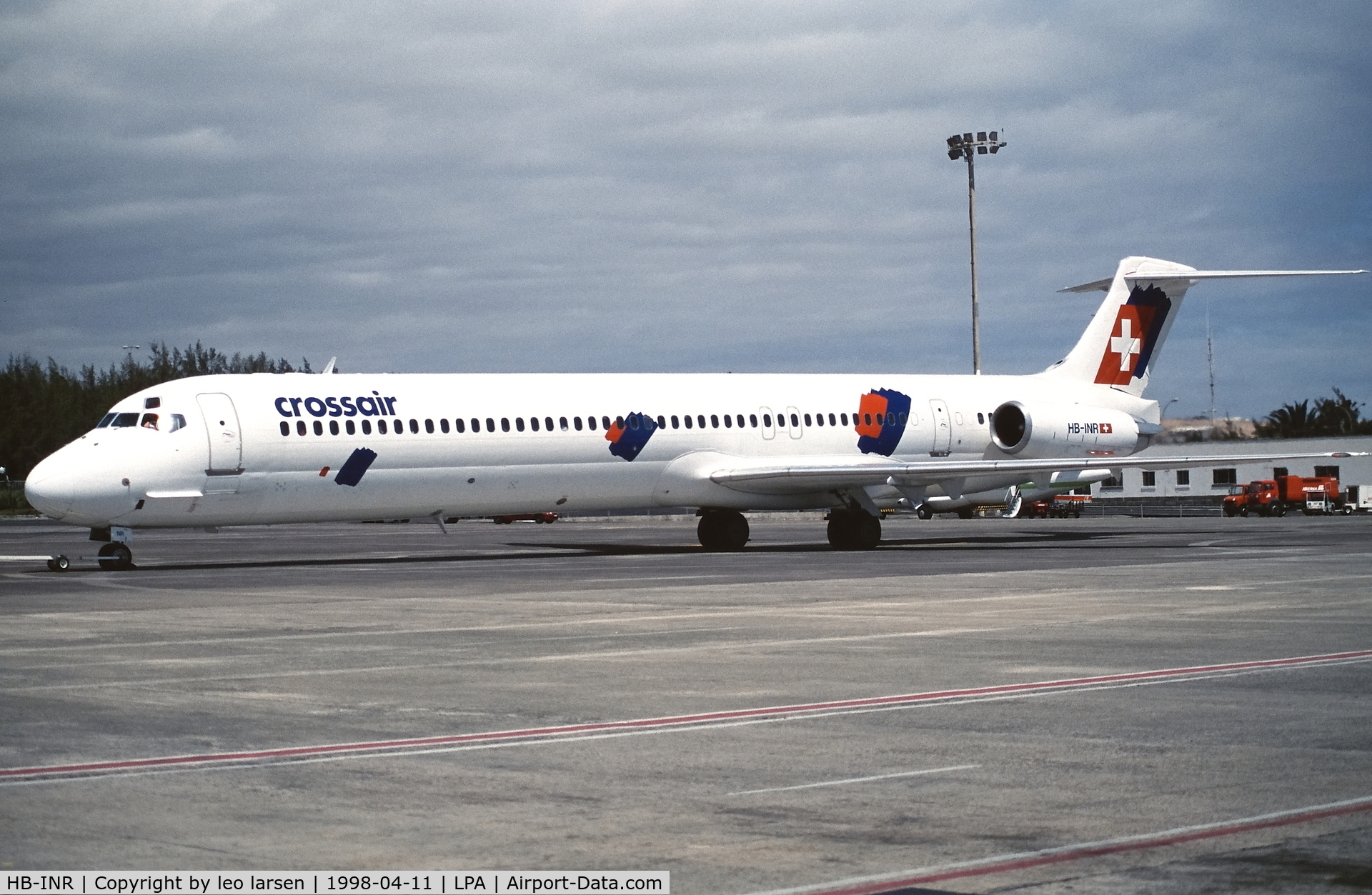 HB-INR, 1985 McDonnell Douglas MD-82 (DC-9-82) C/N 49227, Las Palmas 11.4.1998