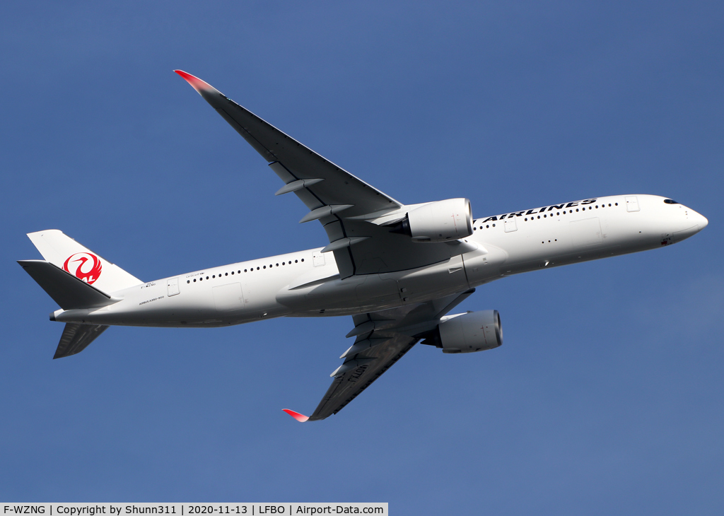 F-WZNG, 2020 Airbus A350-941 C/N 0451, C/n 0451 - To be JA07XJ