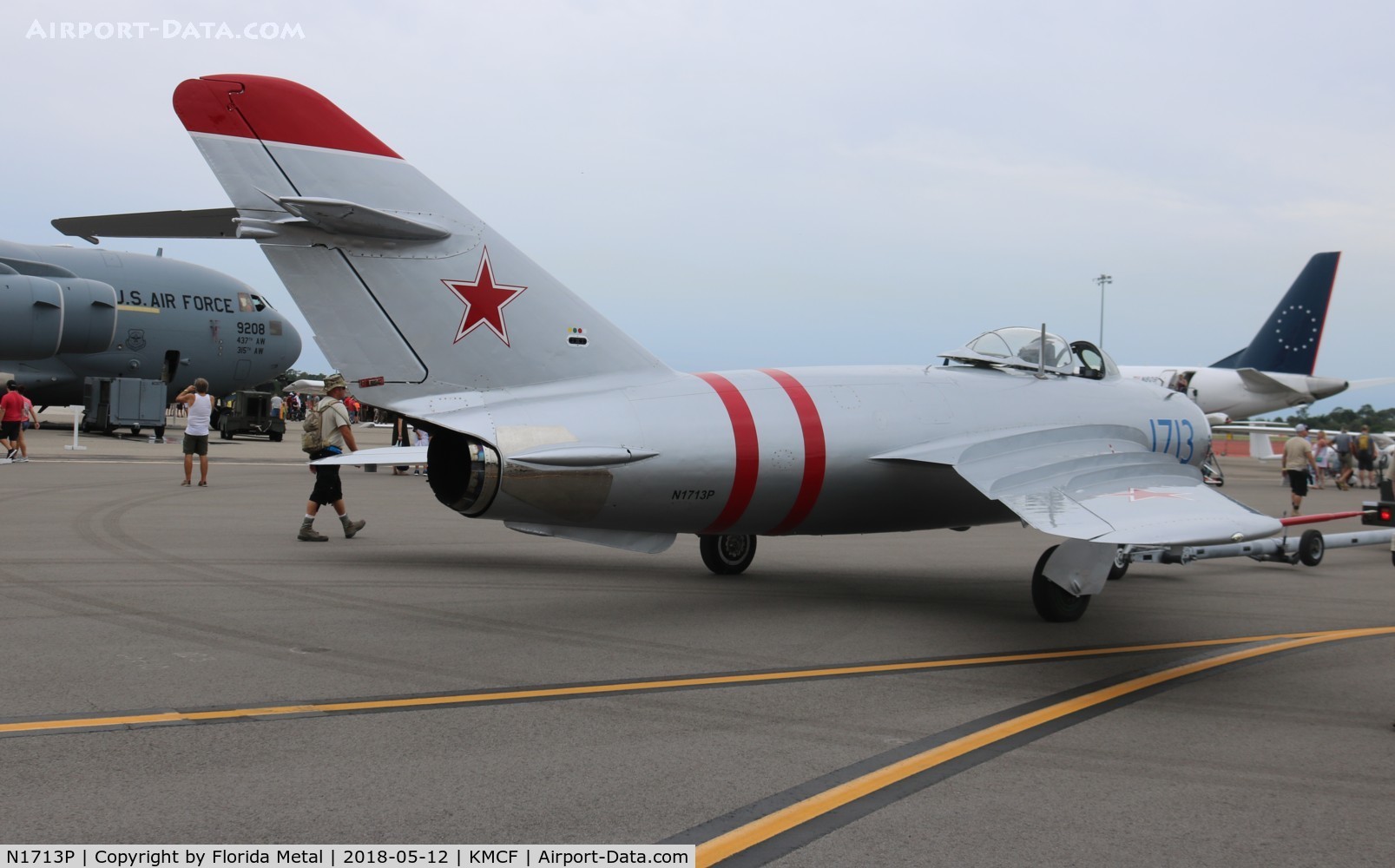 N1713P, 1960 PZL-Mielec Lim-5 (MiG-17F) C/N 1C1713, MacDill Air Show 2018