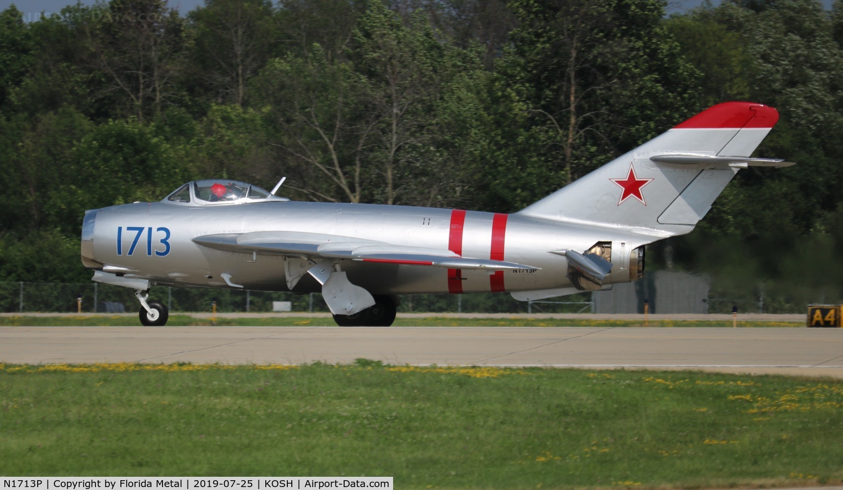 N1713P, 1960 PZL-Mielec Lim-5 (MiG-17F) C/N 1C1713, EAA OSH 2019