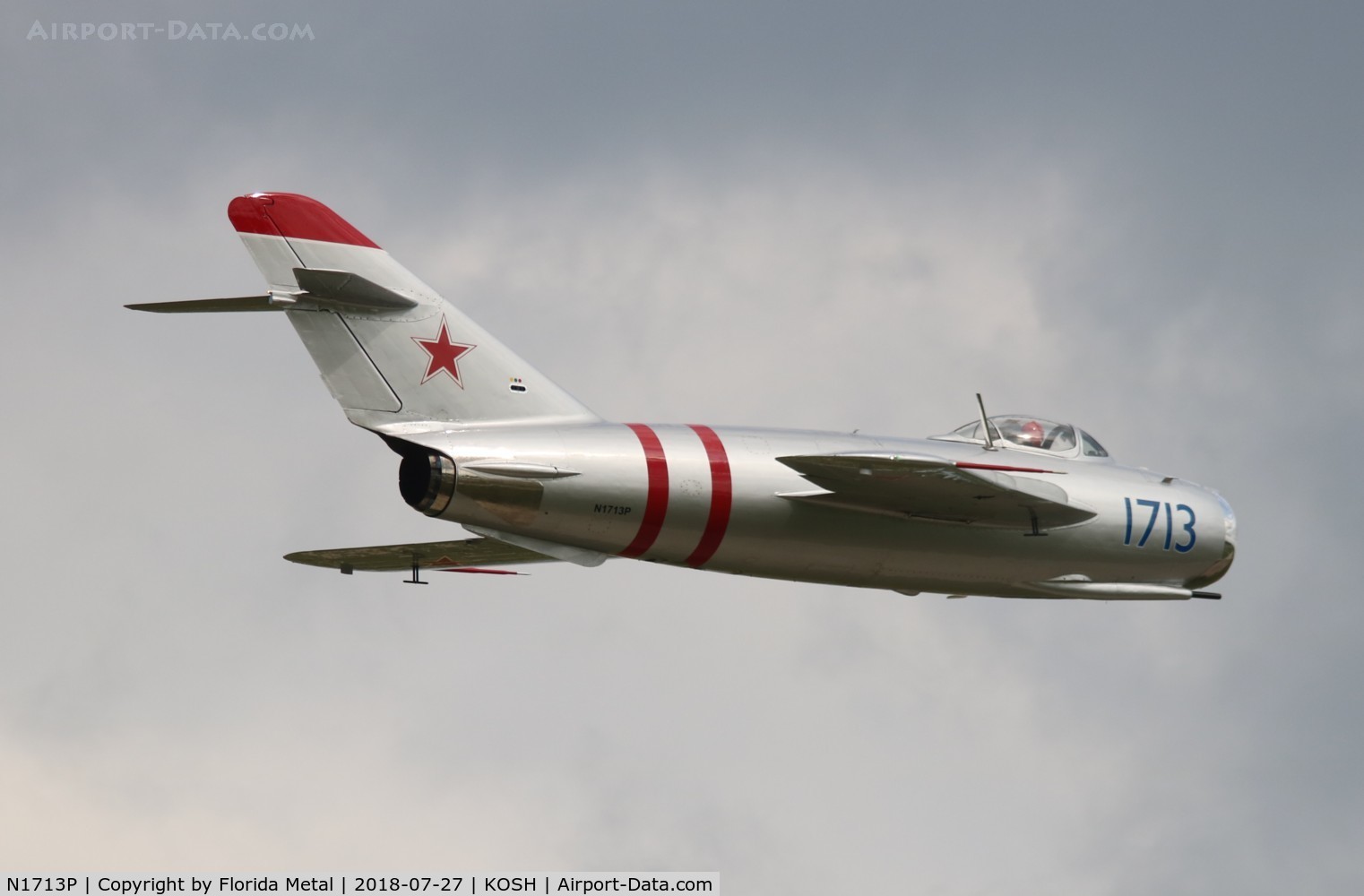 N1713P, 1960 PZL-Mielec Lim-5 (MiG-17F) C/N 1C1713, EAA OSH 2018