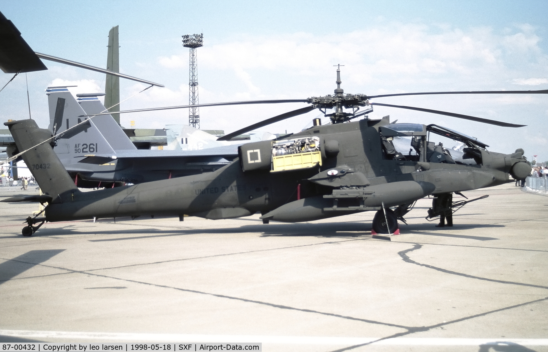 87-00432, 1988 McDonnell Douglas AH-64A Apache C/N PV 451, Berlin Air Show 18.5.1998