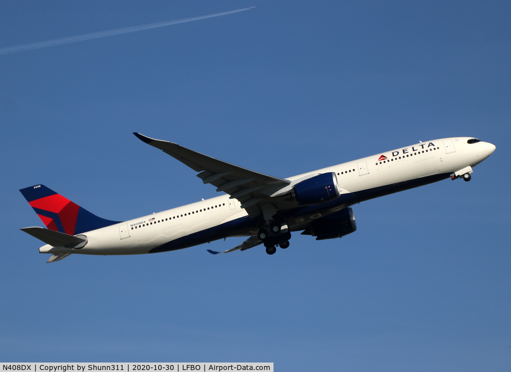 N408DX, 2020 Airbus A330-941 C/N 1962, Delivery day...