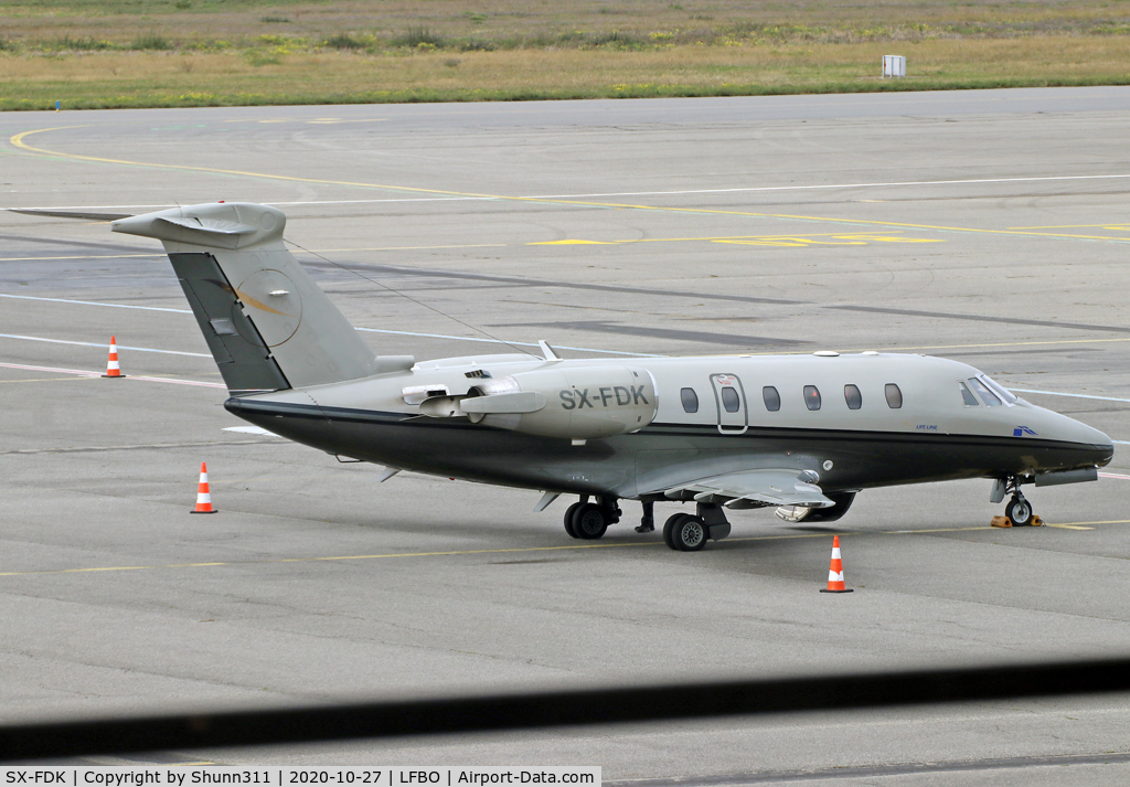 SX-FDK, 1990 Cessna 650 Citation III C/N 650-0192, Parked at the General Aviation area...