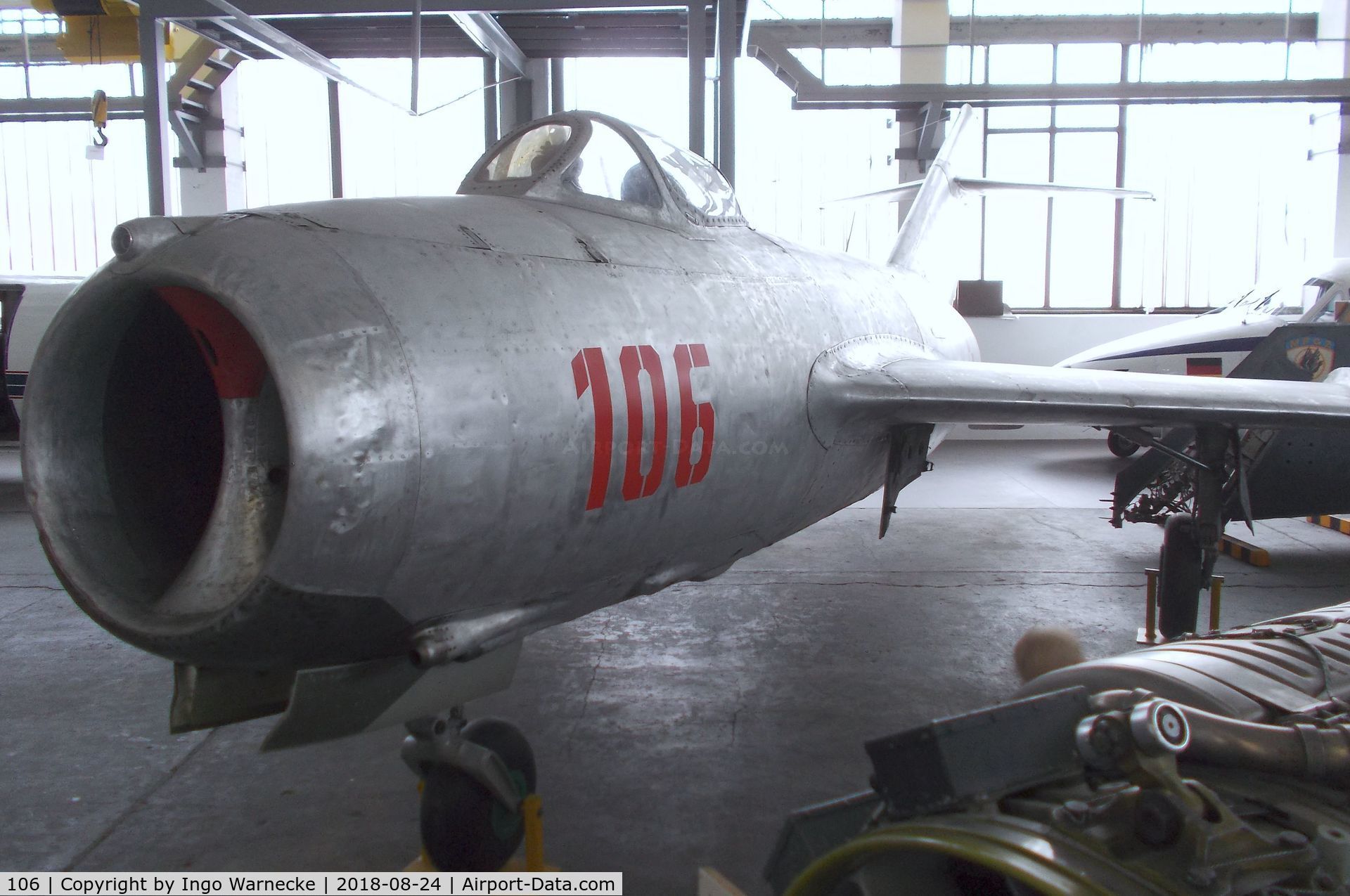 106, Mikoyan-Gurevich MiG-15bis (Lim-2) C/N 1B-00106, PZL-Mielec Lim-2 (Mig-15bis) FAGOT at the Museum für Luftfahrt u. Technik, Wernigerode