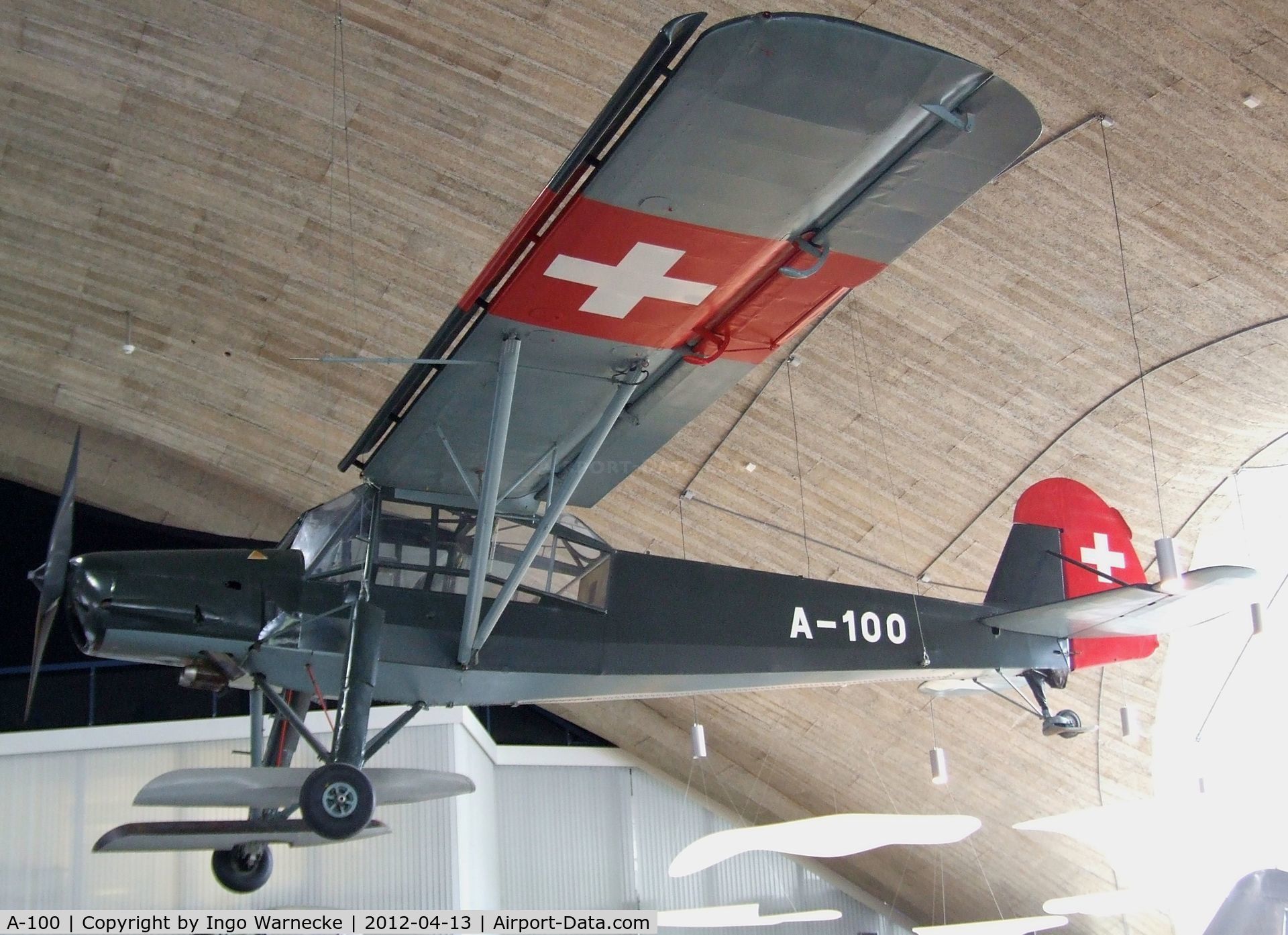 A-100, Fieseler Fi-156C-3 Storch C/N 1685, Fieseler Fi 156C-3 Storch at the Flieger-Flab-Museum, Dübendorf