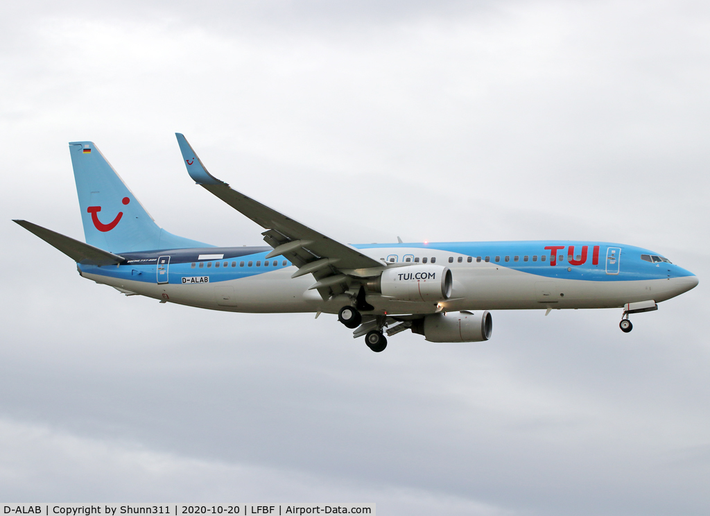 D-ALAB, 2008 Boeing 737-8FH C/N 35105, Ferry flight Kuala Lumpur - Toulouse Francazal... For TUI Airlines UK as G-TUKD