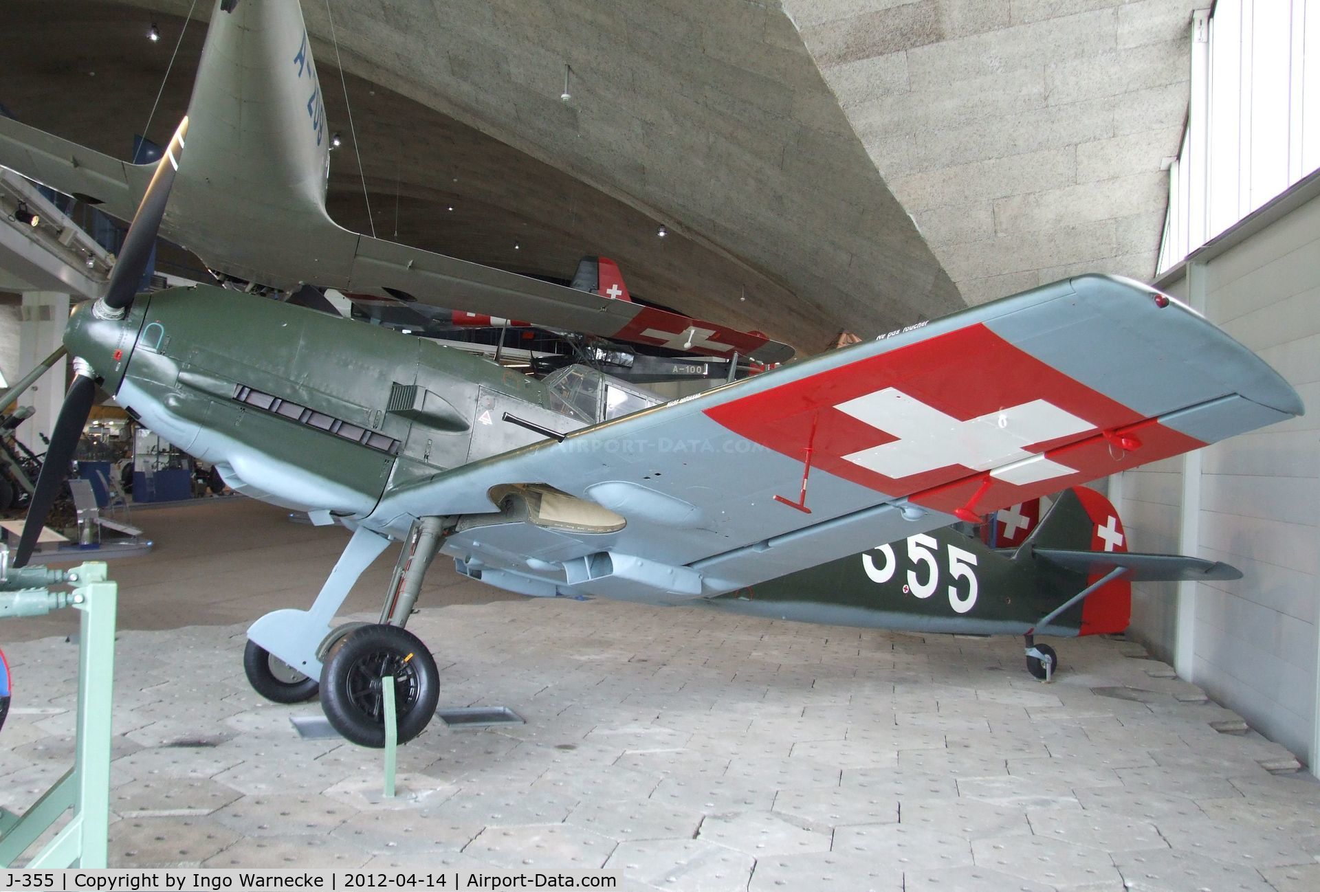 J-355, Messerschmitt Bf-109E-3 C/N 2242, Messerschmitt Bf 109E-3 at the Flieger-Flab-Museum, Dübendorf