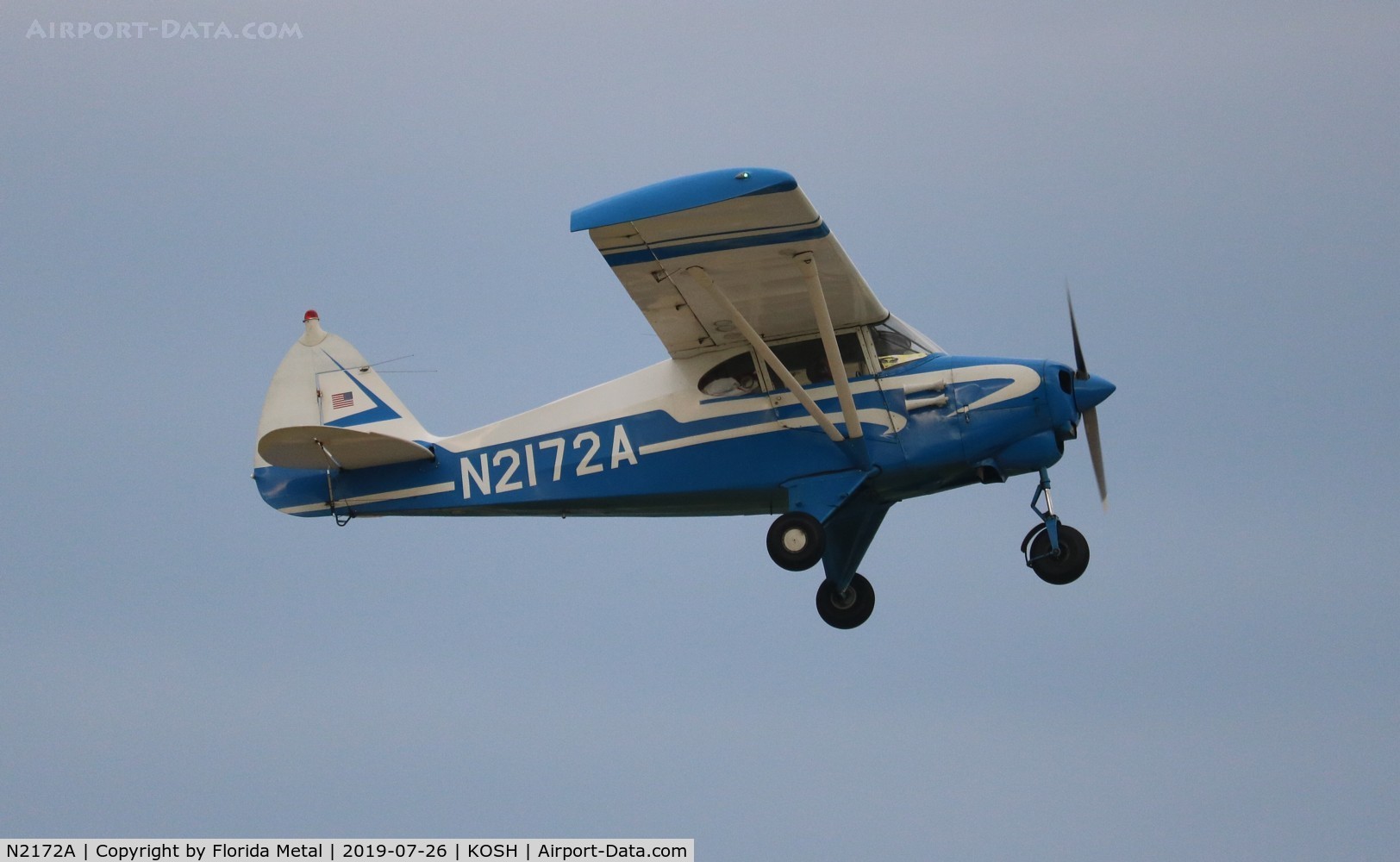 N2172A, 1952 Piper PA-22 Tri-Pacer C/N 22-589, EAA OSH 2019