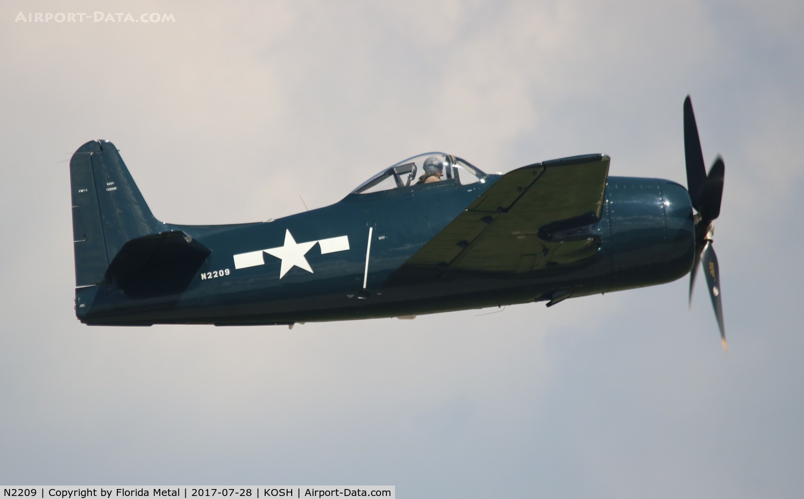 N2209, 1945 Grumman F8F-1B Bearcat C/N 122095, EAA OSH 2017