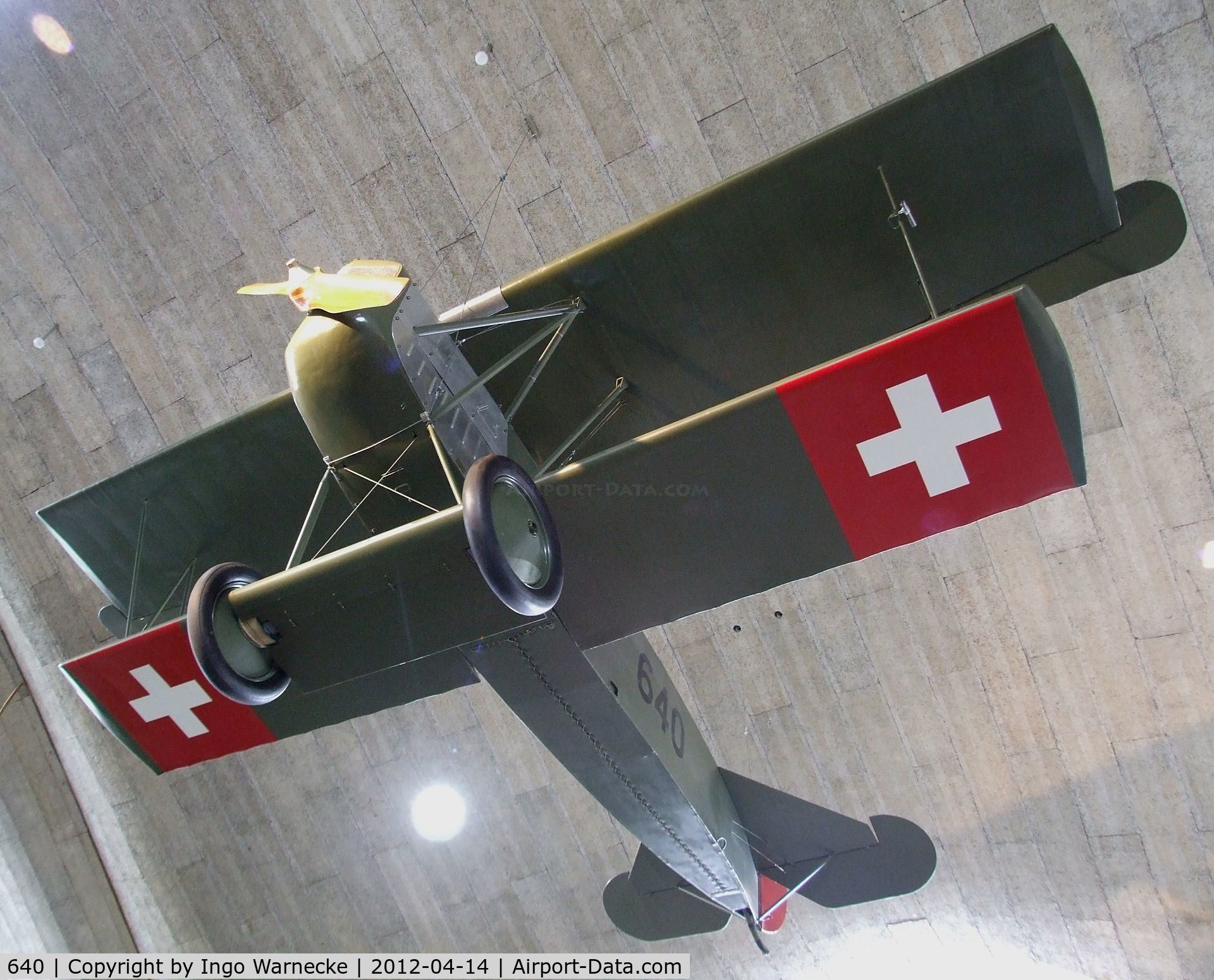 640, 1917 Fokker D-VII C/N Not found 640, Fokker D VII at the Flieger-Flab-Museum, Dübendorf