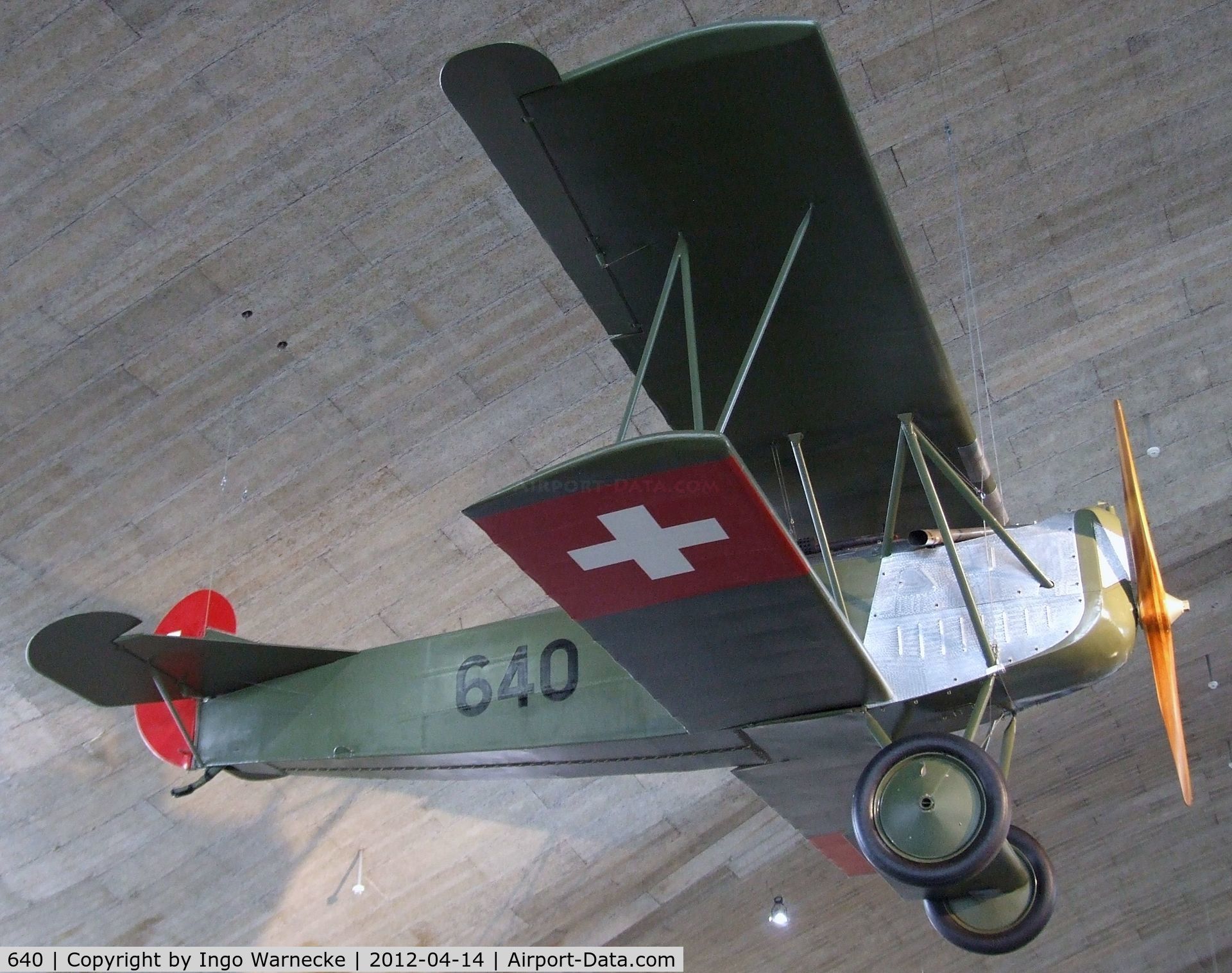 640, 1917 Fokker D-VII C/N Not found 640, Fokker D VII at the Flieger-Flab-Museum, Dübendorf